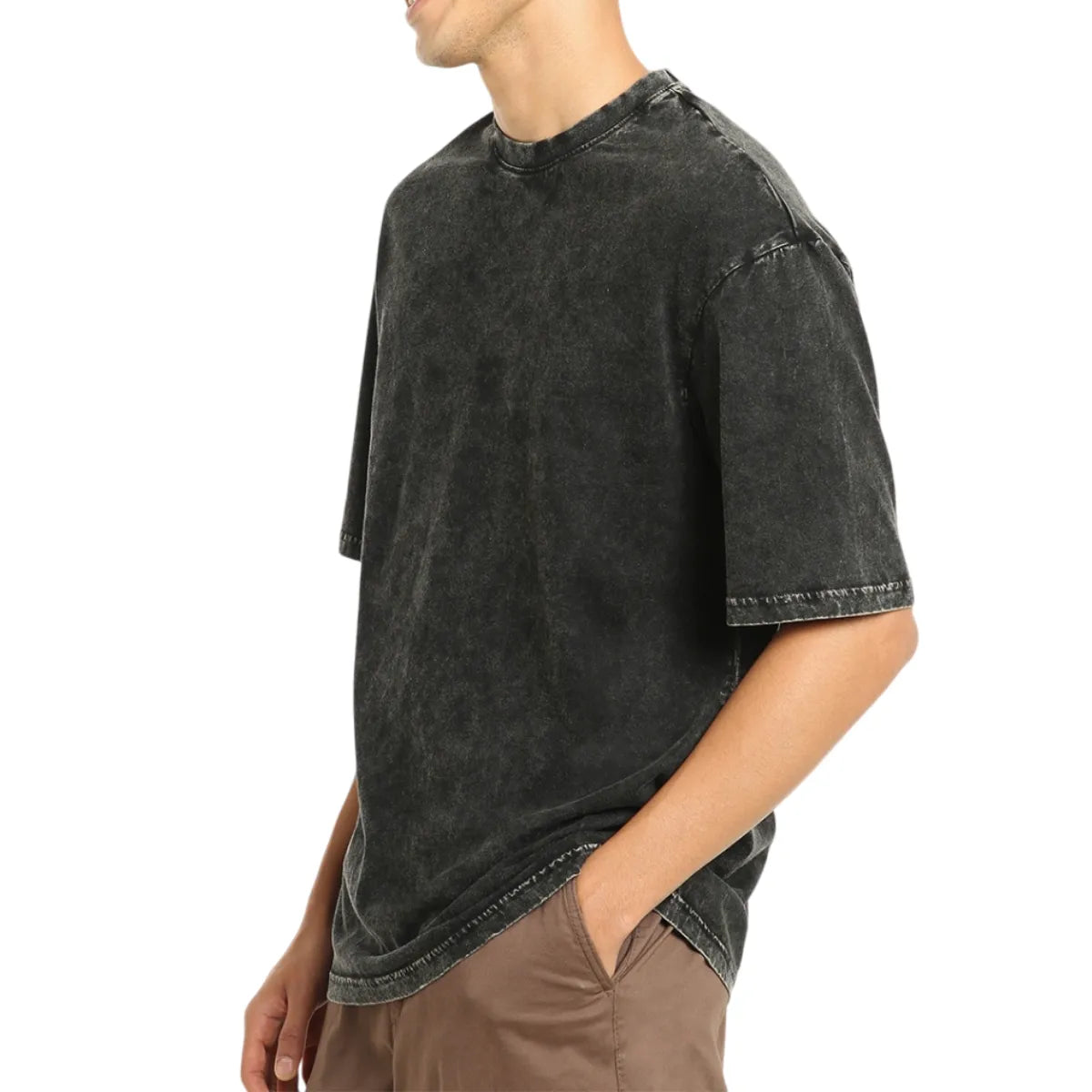 Black-Acid-Wash-T-Shirt-By-SKS-Wholesales