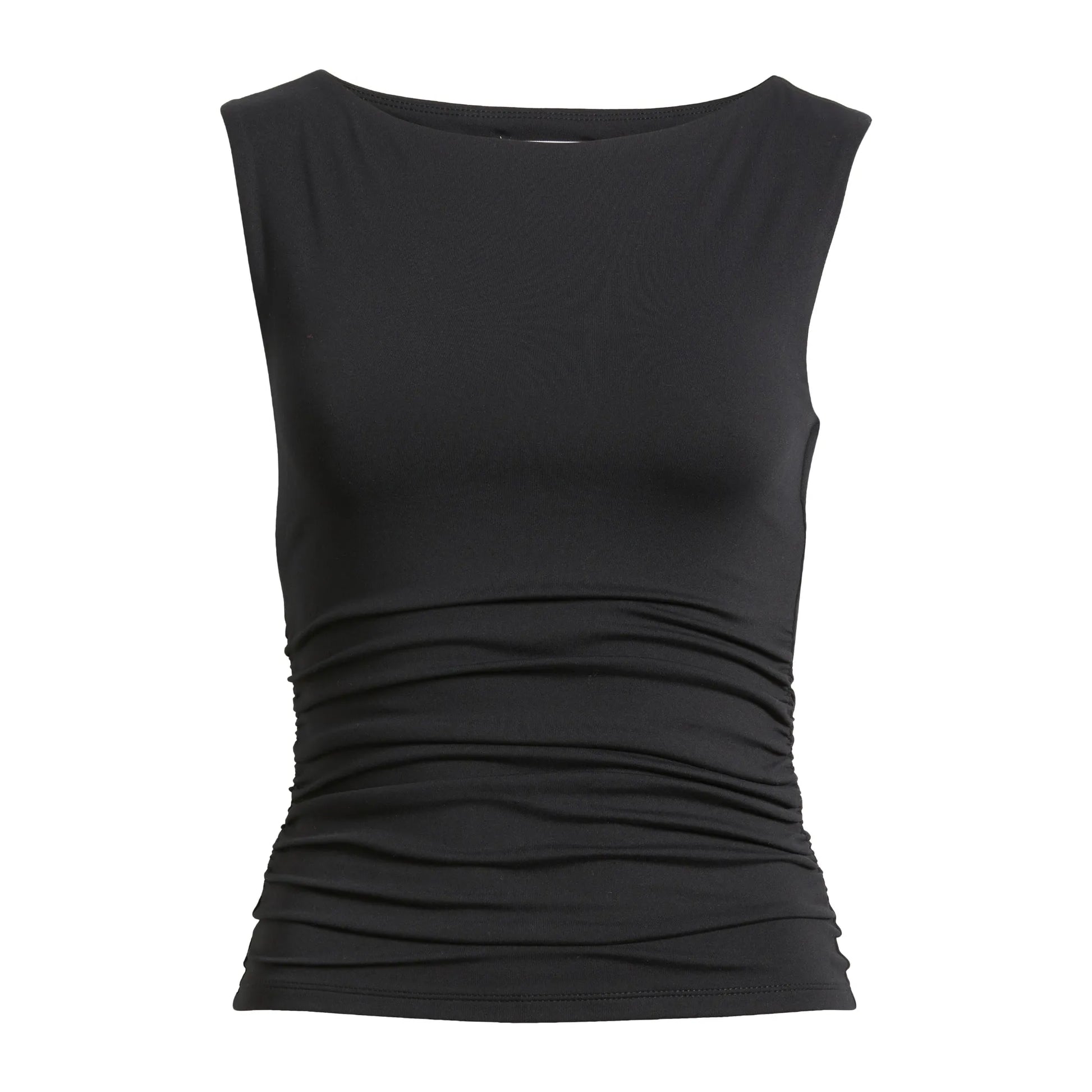 Black-Boat-Neck-Tank-Top-Front-By-SKS-Wholesales