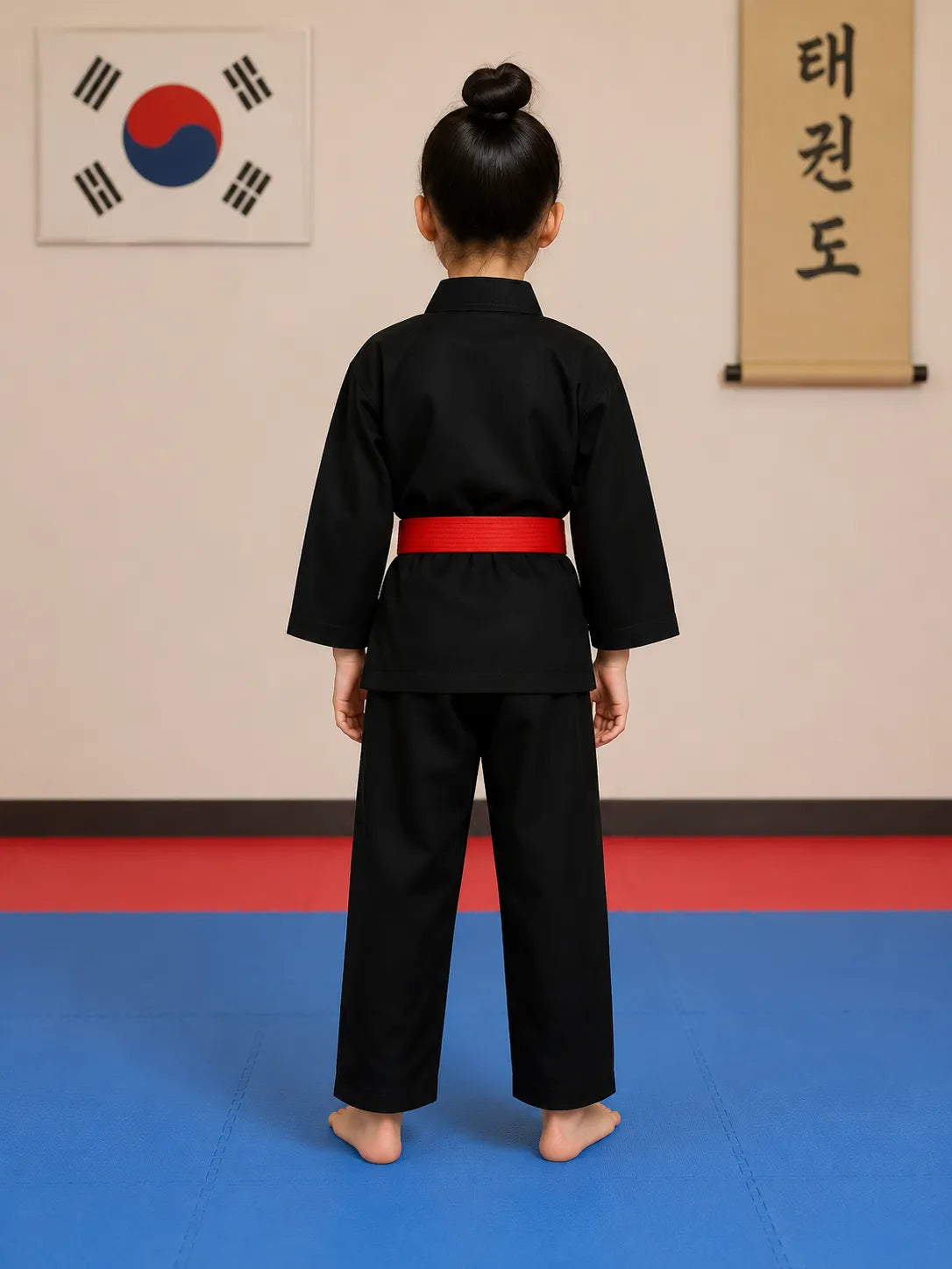 Black-ITF-Taekwondo-Uniform-By-SKS-Wholeslaes-Back