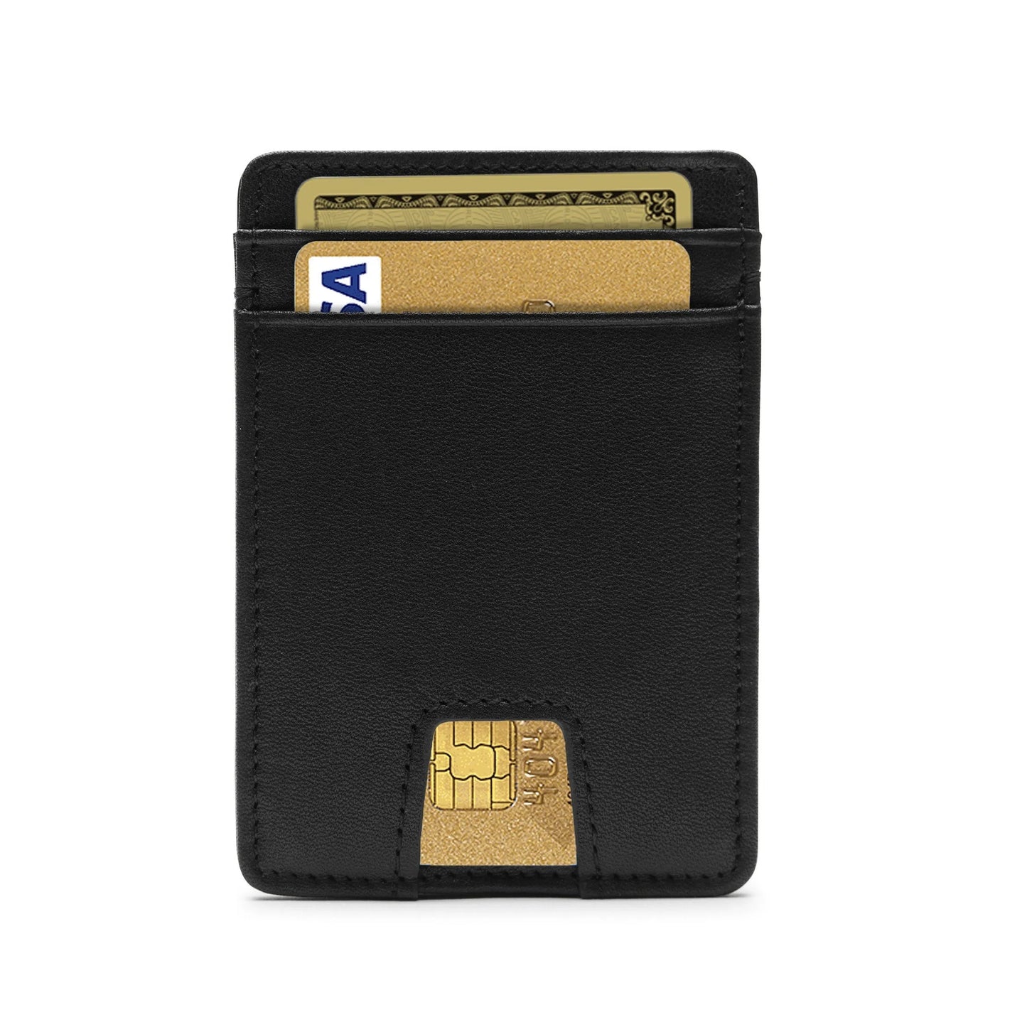 Black-Leather-Credit-Card-Holder-Accessories-By-SKS-Wholesales