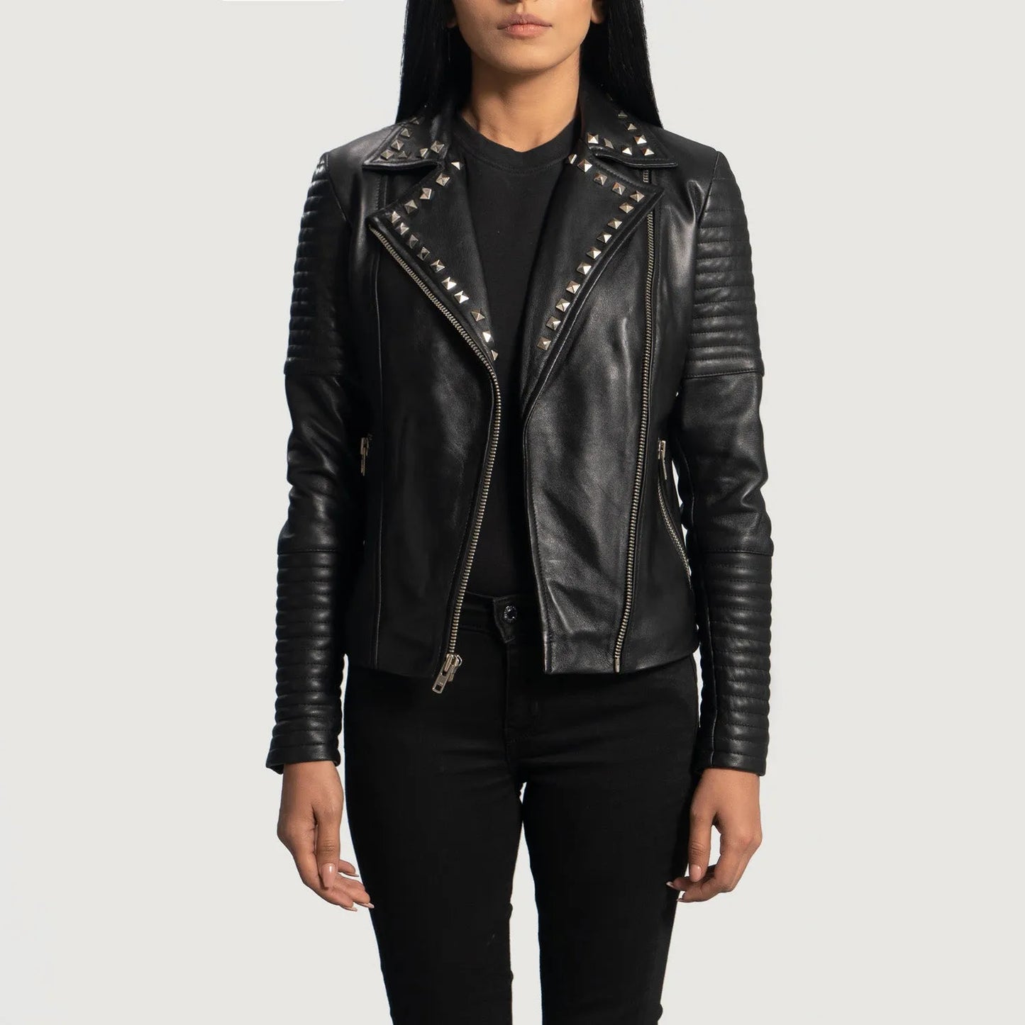 Black-Studded-Biker-Jacket-Model-By-SKS-Wholesales