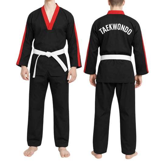 Black-Taekwondo-Uniform-By-SKS-Wholesales