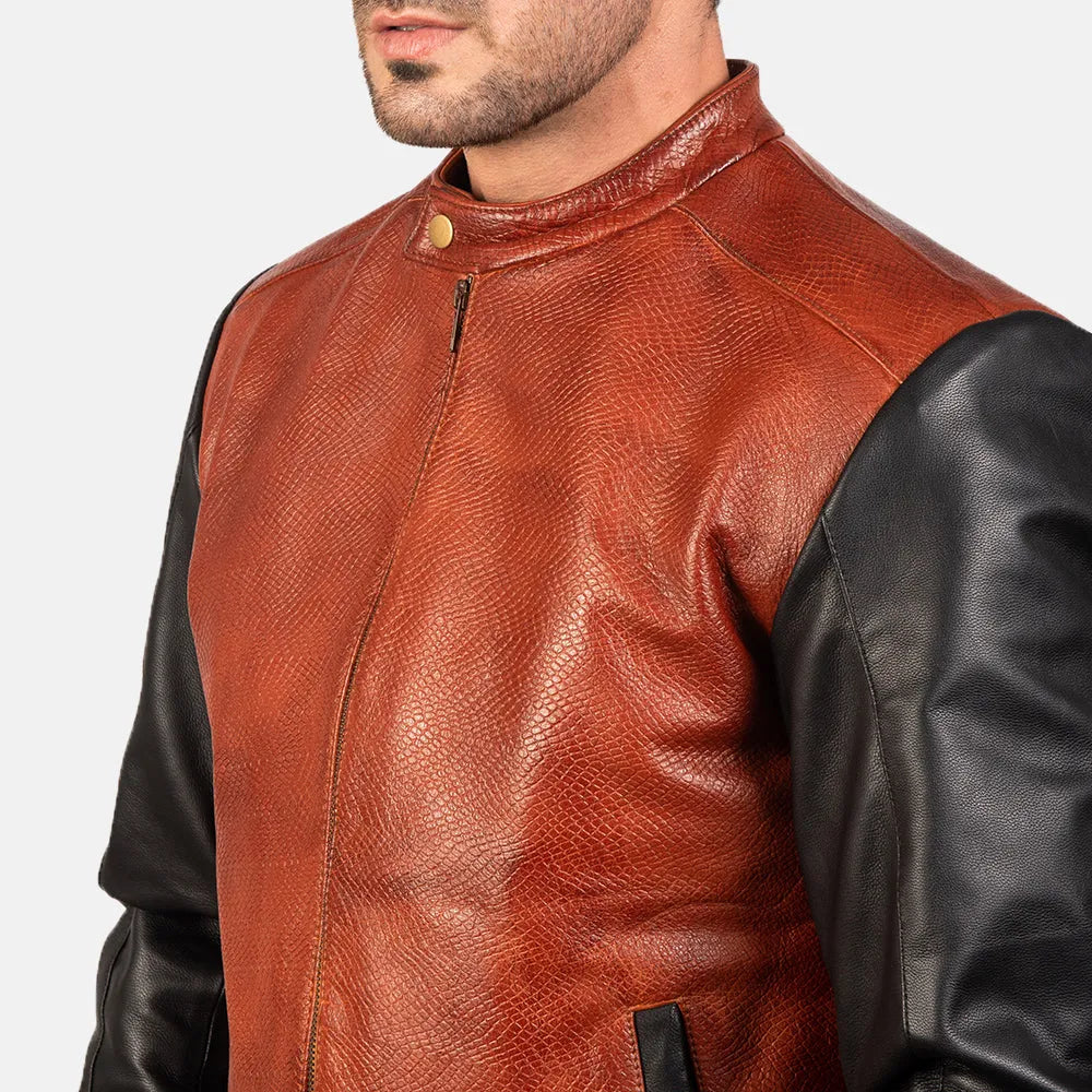Black-and-Maroon-Leather-Bomber-Jacket-By-SKS-Wholesales