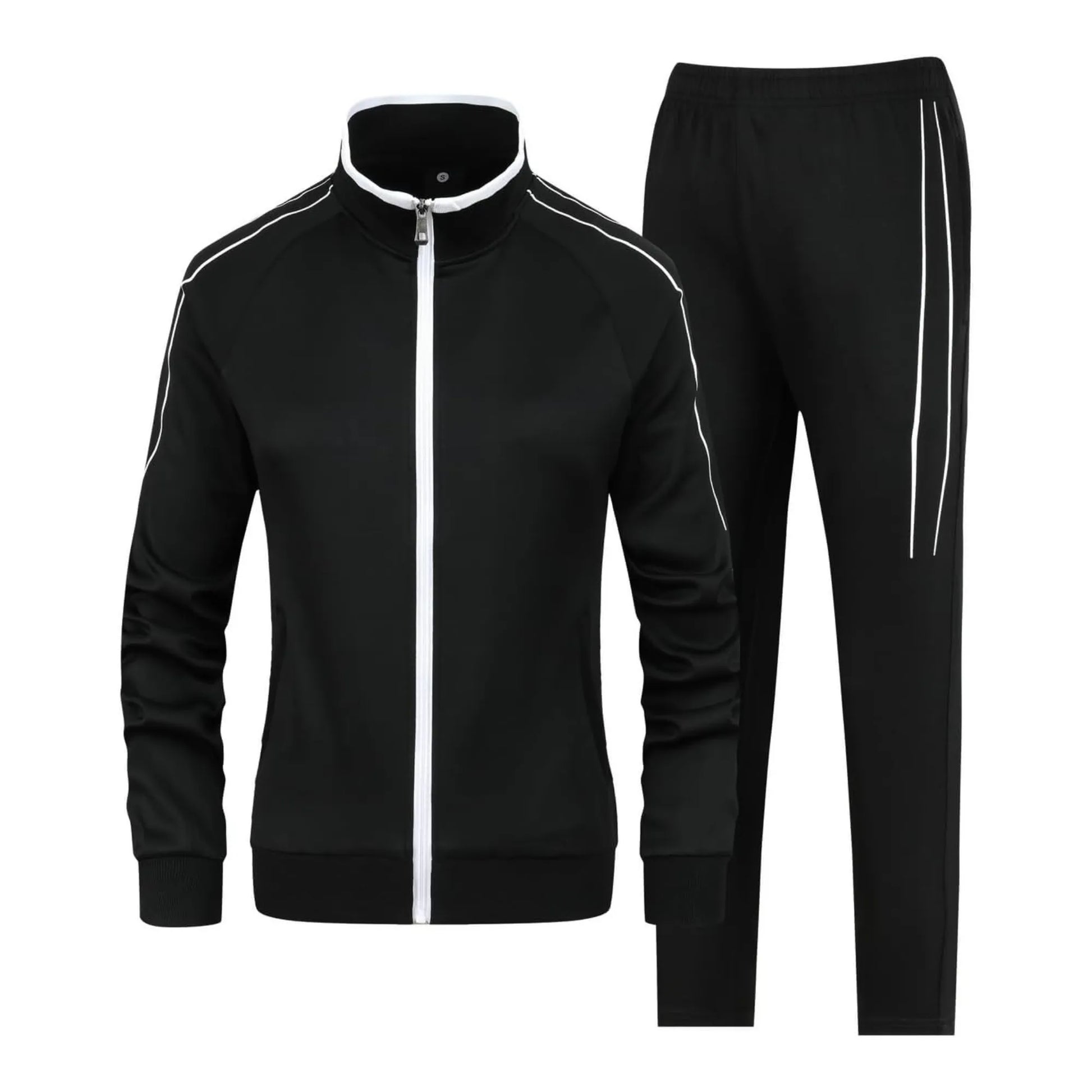 Black-and-White-Jogging-Suit-Front-By-SKS-Wholesales
