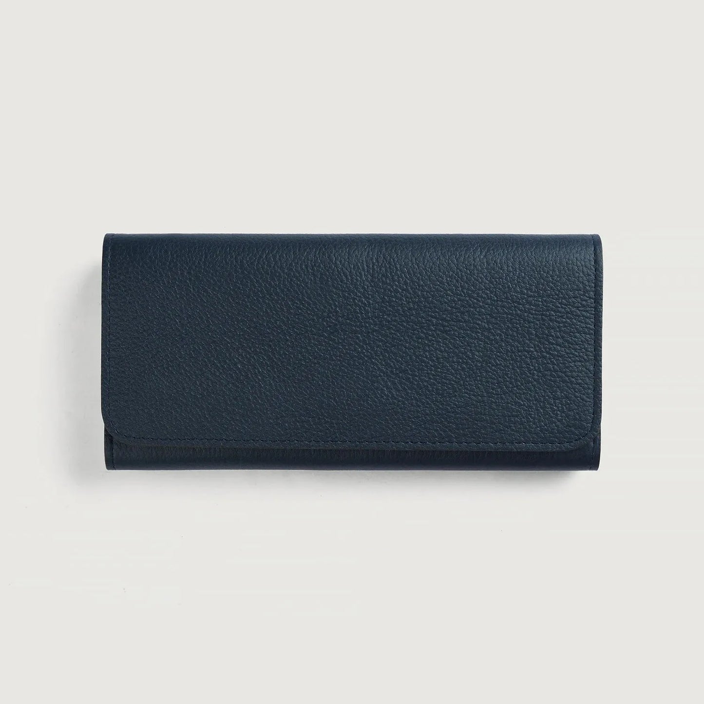 Blue-Leather-Continental-Wallet-Front-By-SKS-Wholesales