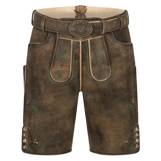 Brown-Classic-Lederhosen-Front-by-SKS-Wholesales