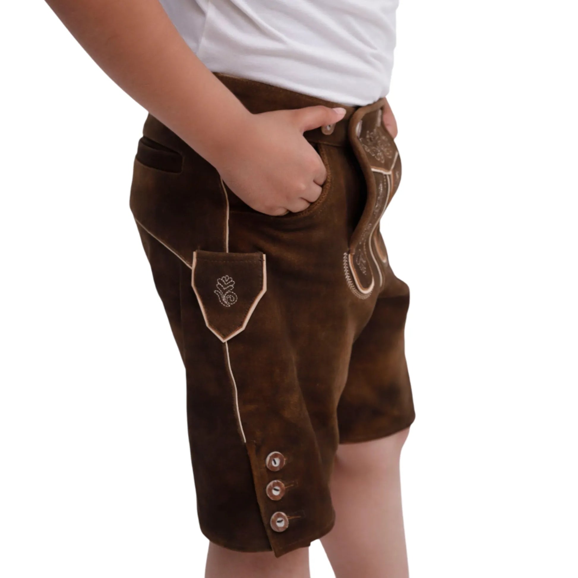 Brown-Kids-Lederhosen-Left-By-SKS-Wholesales