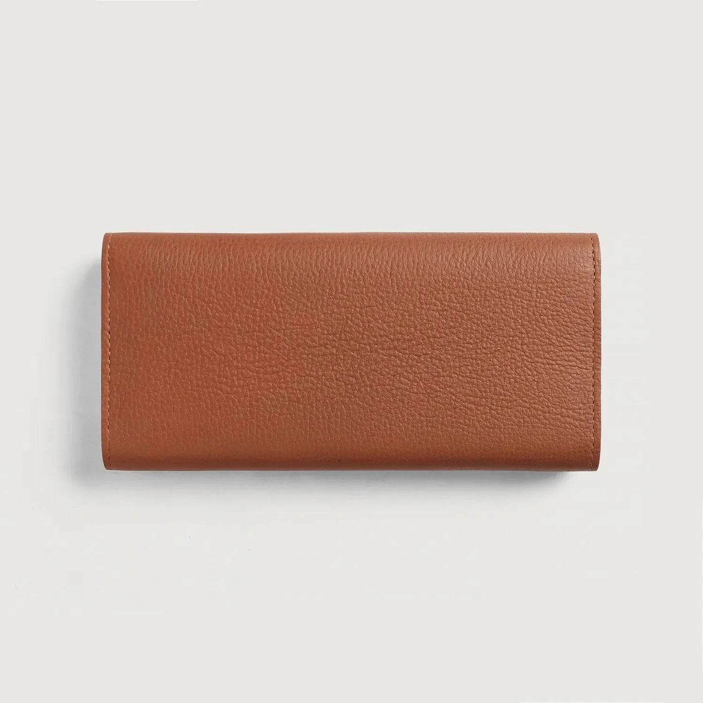 Brown-Leather-Continental-Wallet-Back-By-SKS-Wholesales