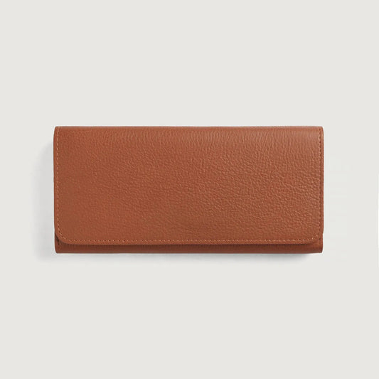 Brown-Leather-Continental-Wallet-Front-By-SKS-Wholesales