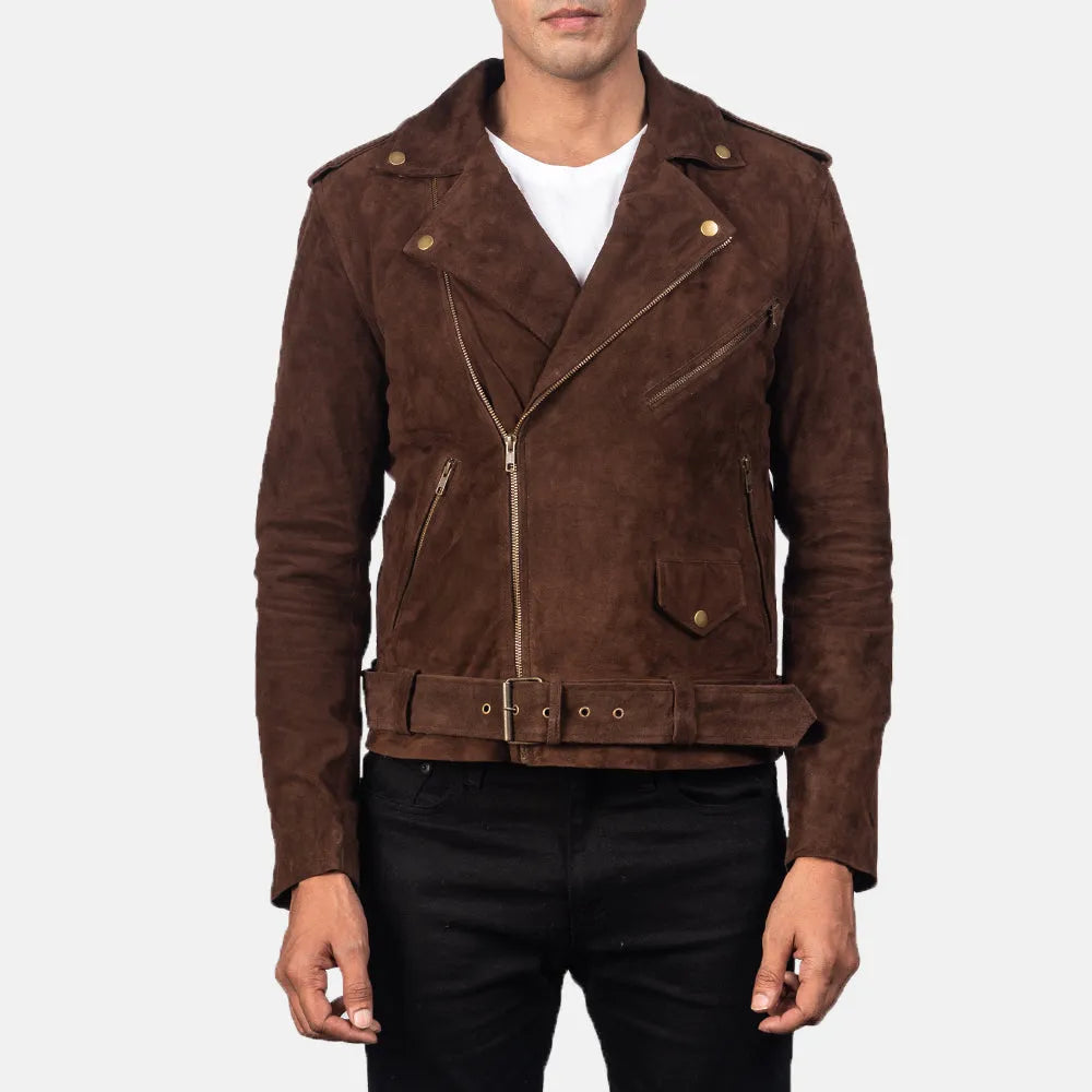 Brown-Suede-Biker-Jacket-Front-By-SKS-Wholesales