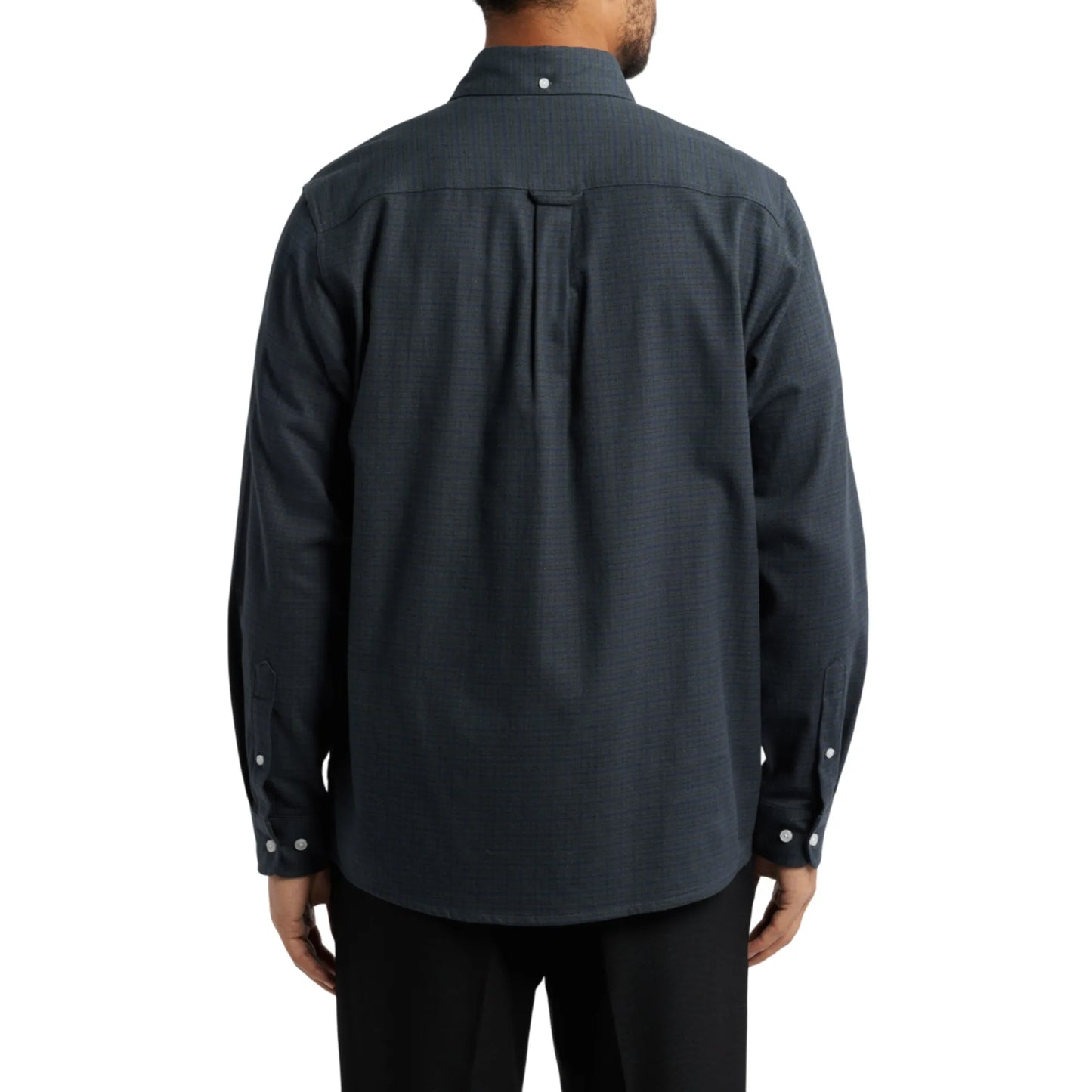 Button-Down-Collar-Flannel-Shirt-Back-By-SKS-Wholesales