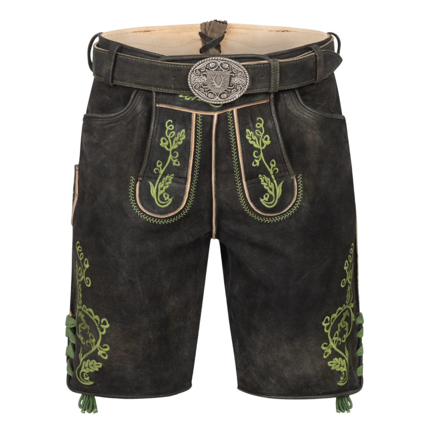 Dark-Brown-Lederhosen-For-Men-Front-By-SKS-Wholesales