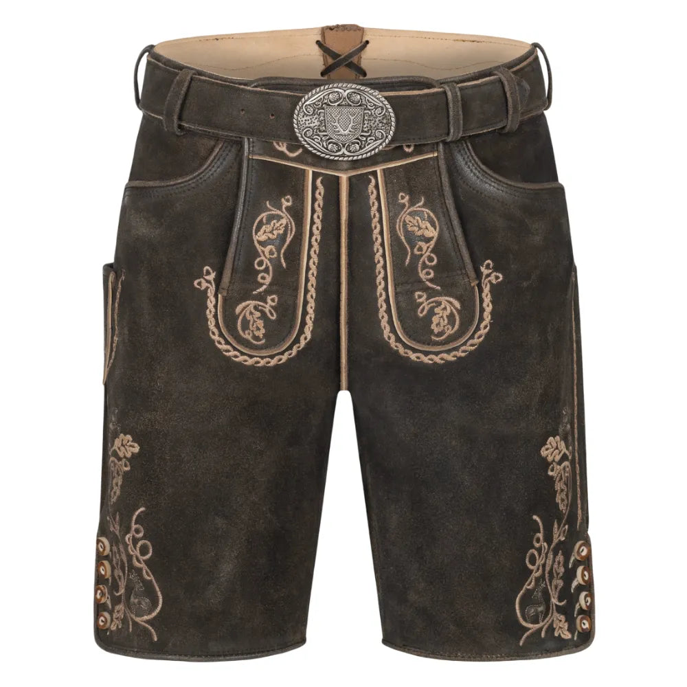 Dark-Brown-Lederhosen-Front-by-SKS-Wholesales