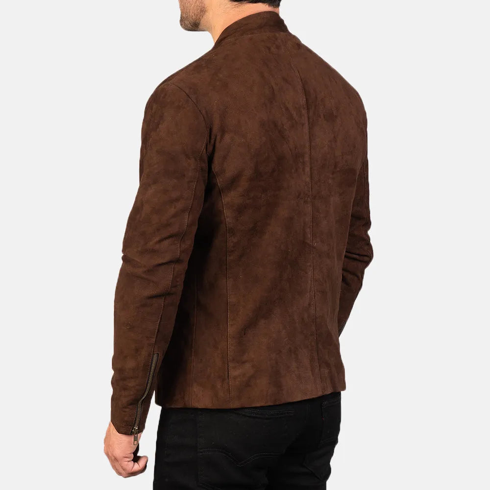 Dark-Brown-Suede-Biker-Jacket-Back-By-SKS-Wholesales