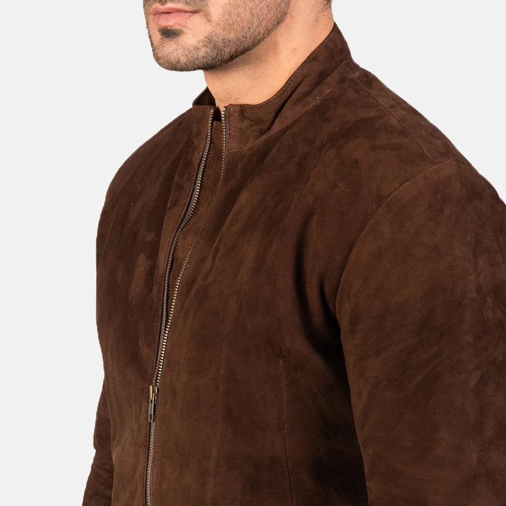 Dark-Brown-Suede-Biker-Jacket-By-SKS-Wholesales