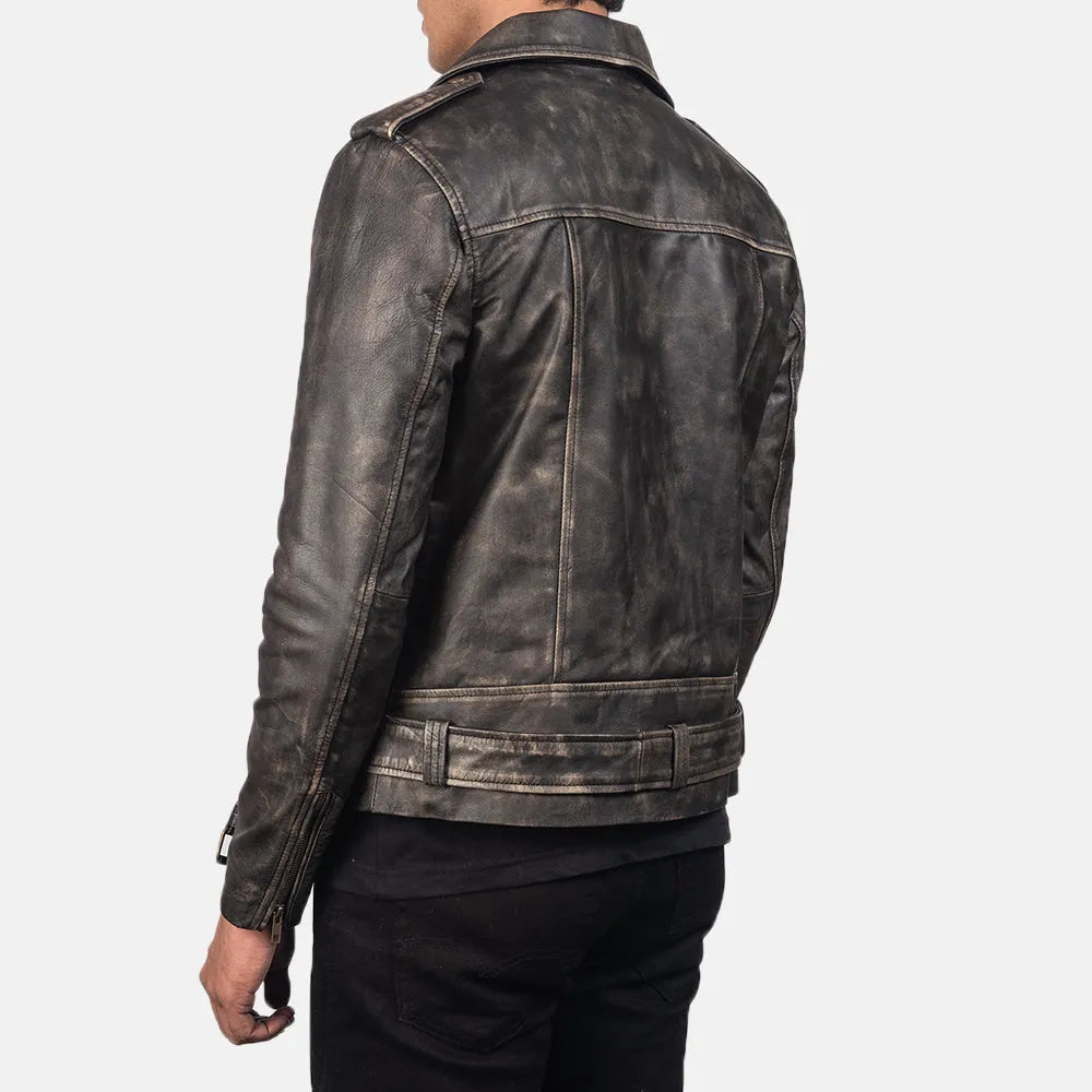 Distressed-Brown-Leather-Biker-Jacket-Back-By-SKS-Wholesales