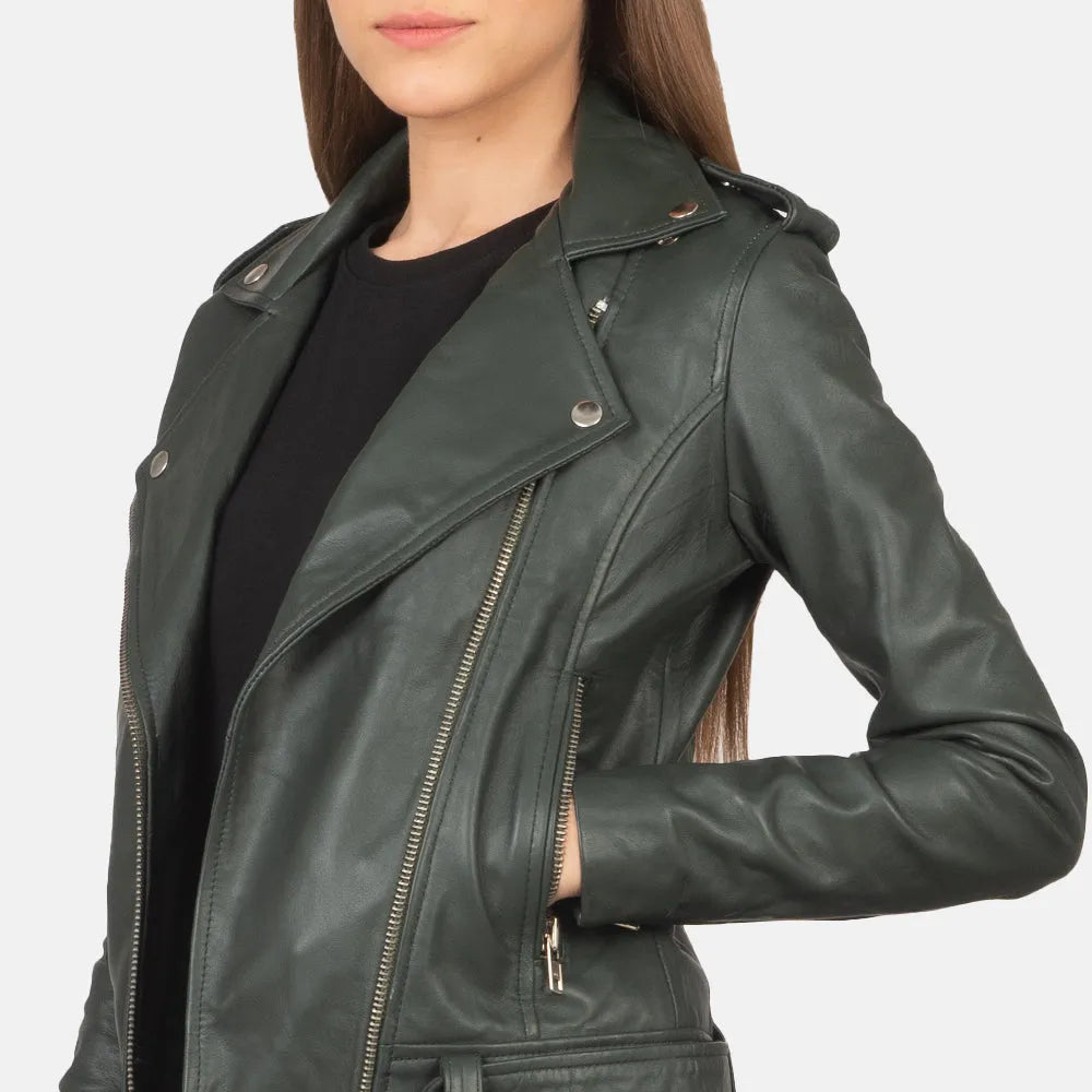 Green-Leather-Biker-Jacket-By-SKS-Wholesales
