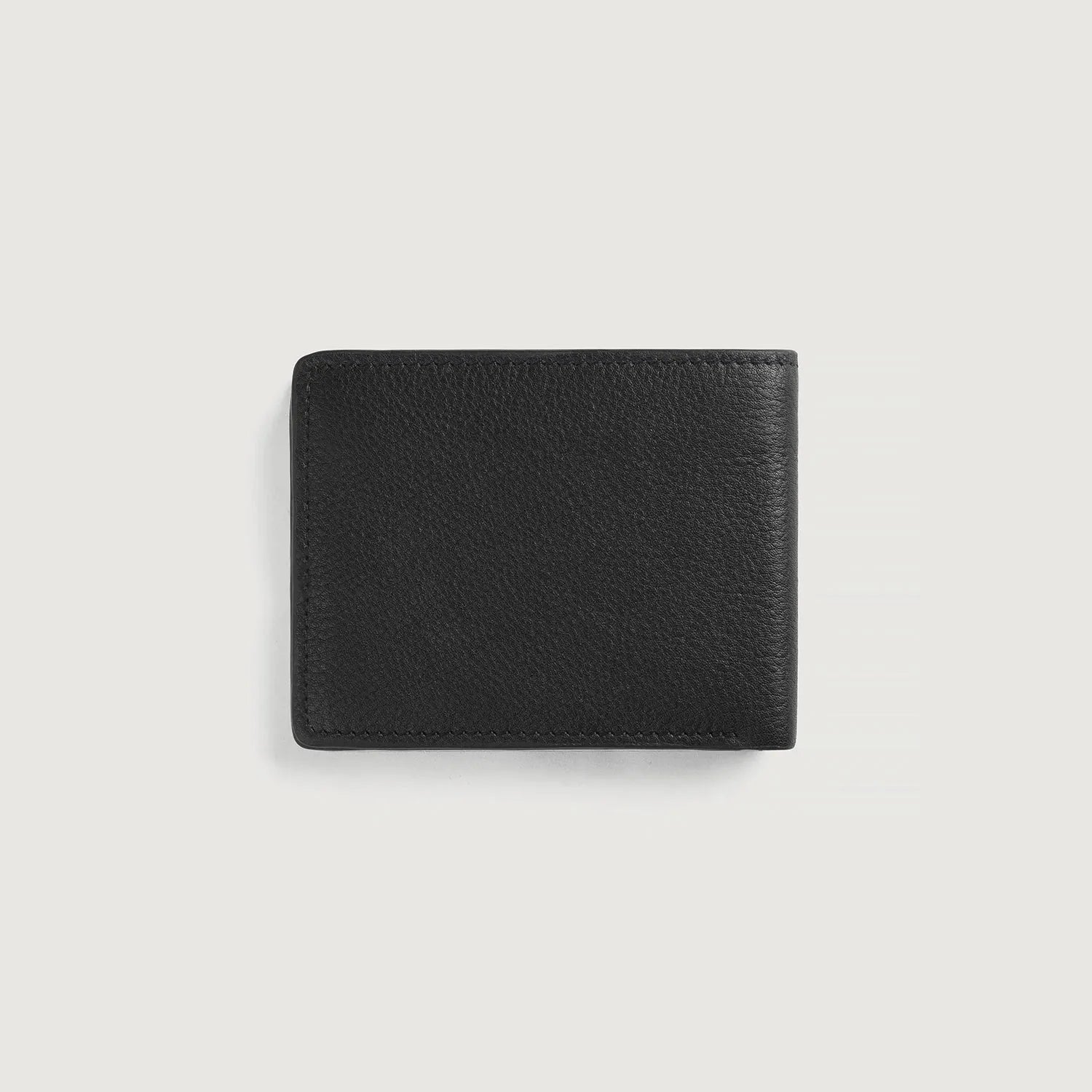 Mens-Black-Leather-Bifold-Wallet-Back-By-SKS-Wholesales