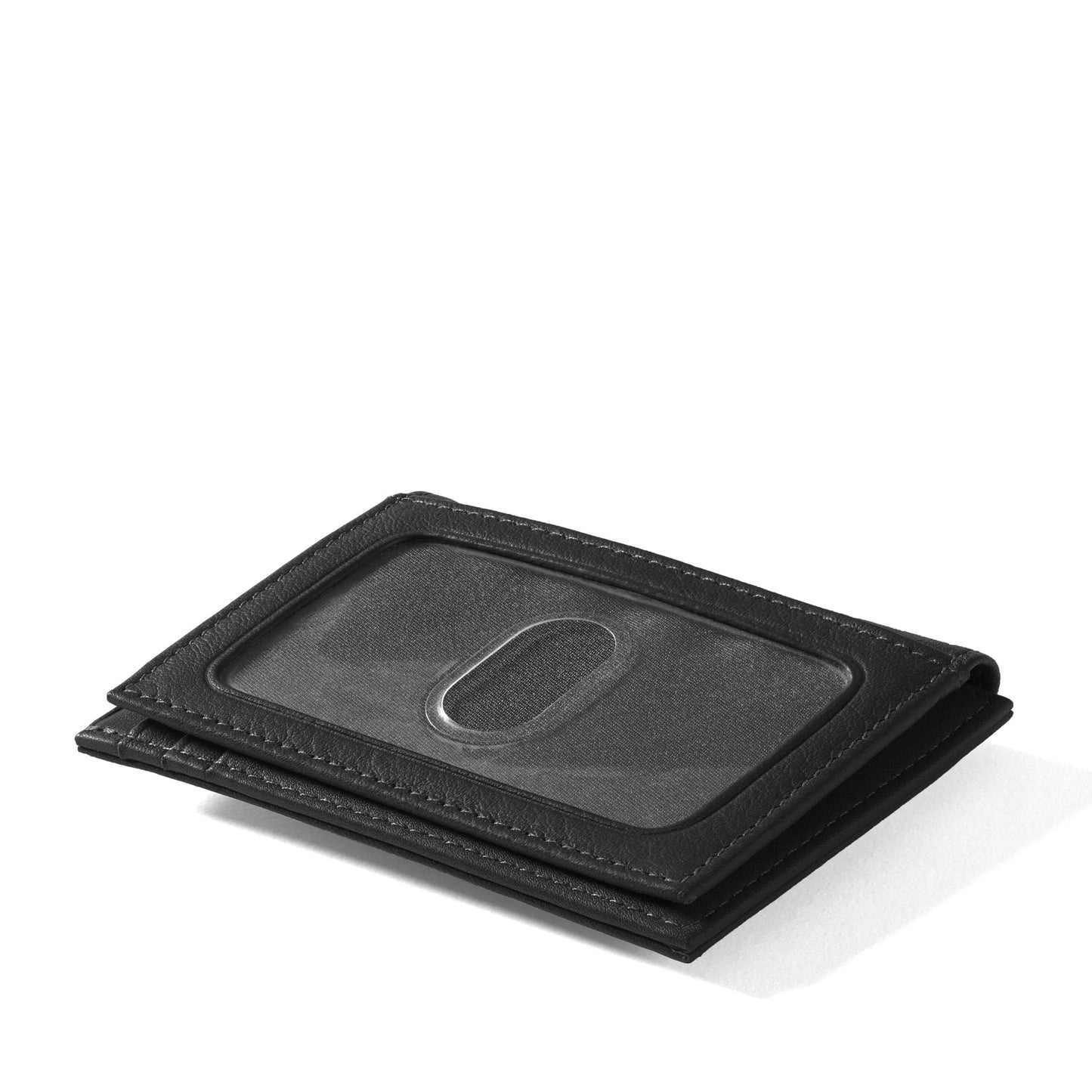 Mens-Black-Leather-Money-Clip-Card-Holder-By-SKS-Wholesales