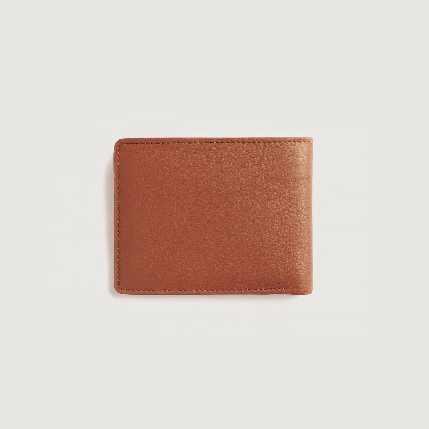Mens-Brown-Leather-Bifold-Wallet-Back-By-SKS-Wholesales