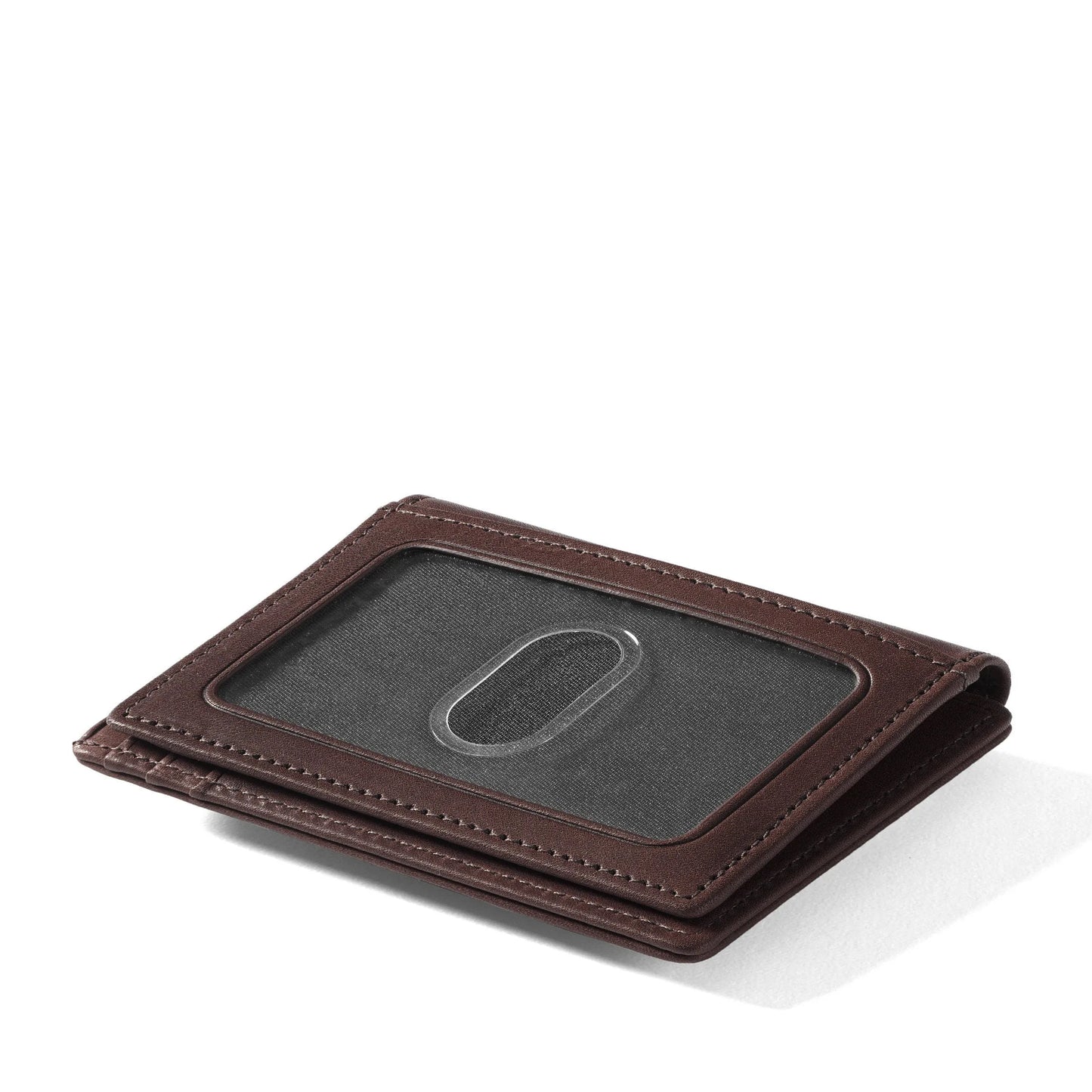 Mens-Brown-Leather-Money-Clip-Card-Holder-By-SKS-Wholesales