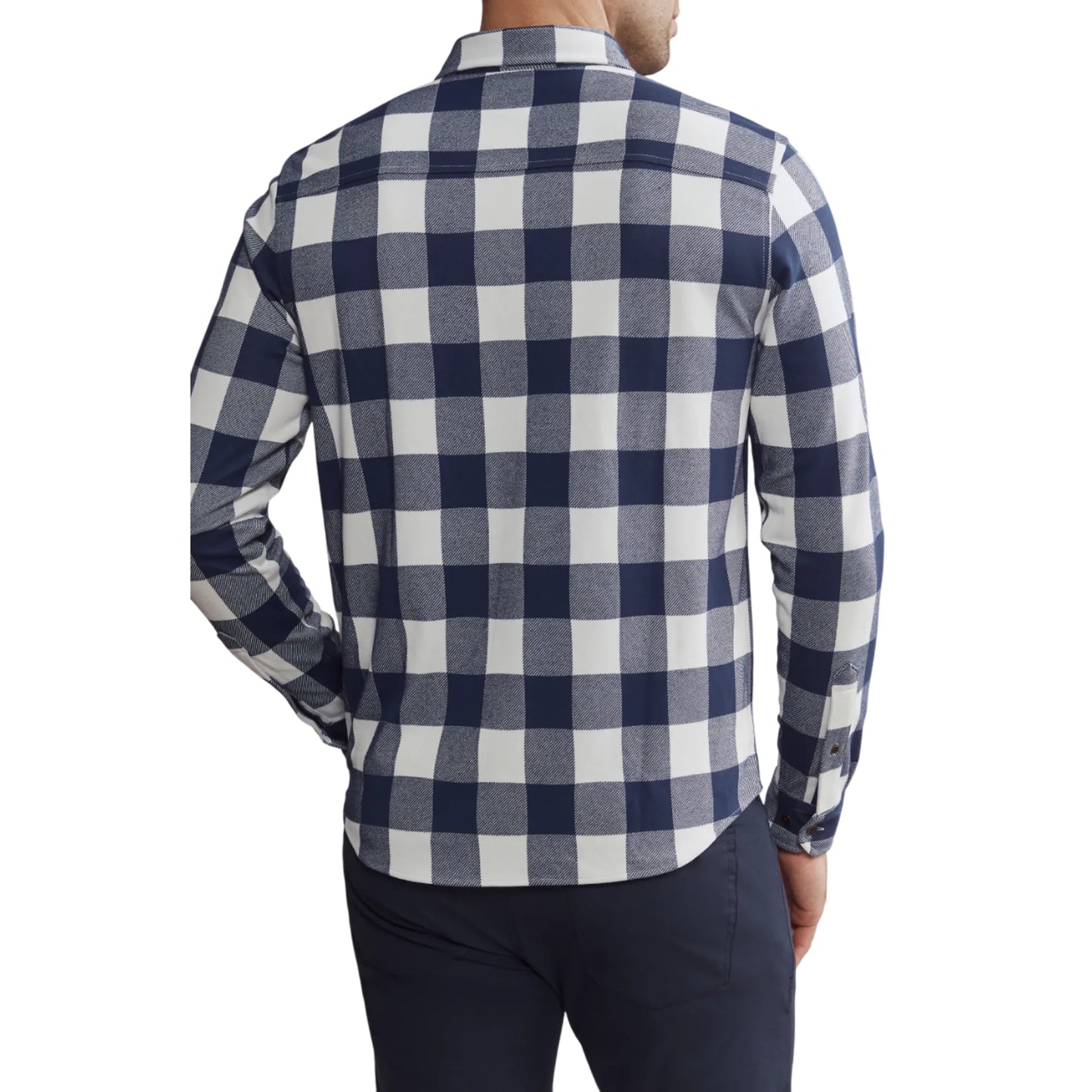 Mens-Buffalo-Check-Flannel-Shirt-Back-By-SKS-Wholesales