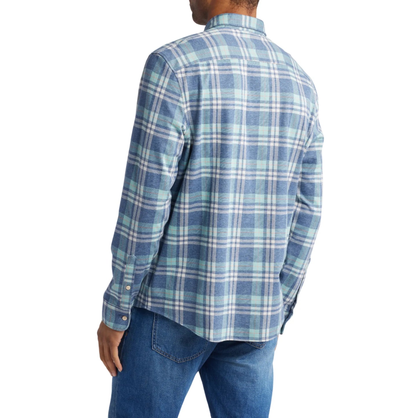 Mens-Button-Down-Flannel-Shirt-Back-By-SKS-Wholesales