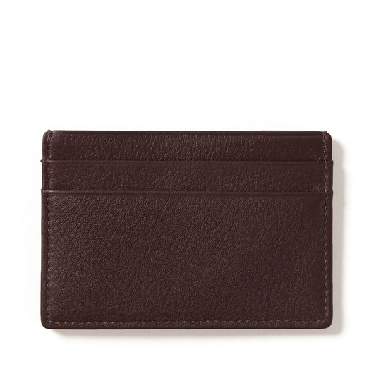 Mens-Dark-Brown-Slim-Leather-Card-Holder-Front-By-SKS-Wholesales