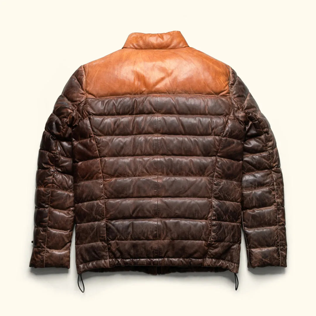 Mens-Leather-Puffer-Jacket-Back-By-SKS-Wholesales