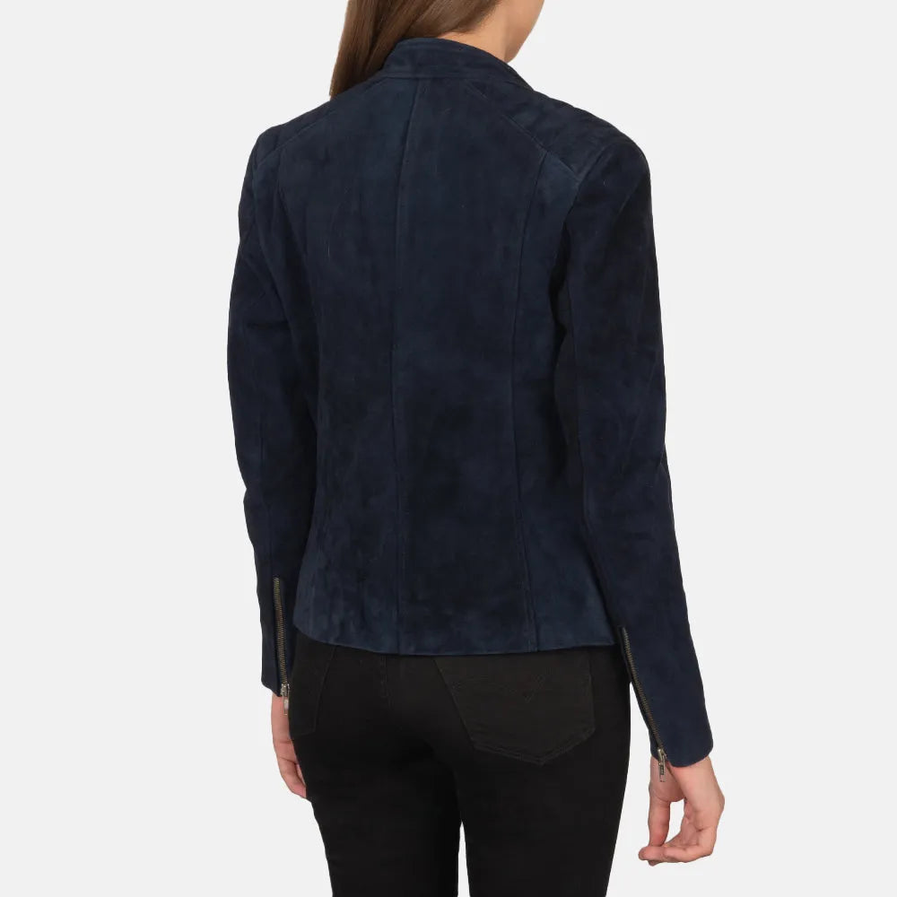 Navy-Blue-Suede-Biker-Jacket-Back-By-SKS-Wholesales