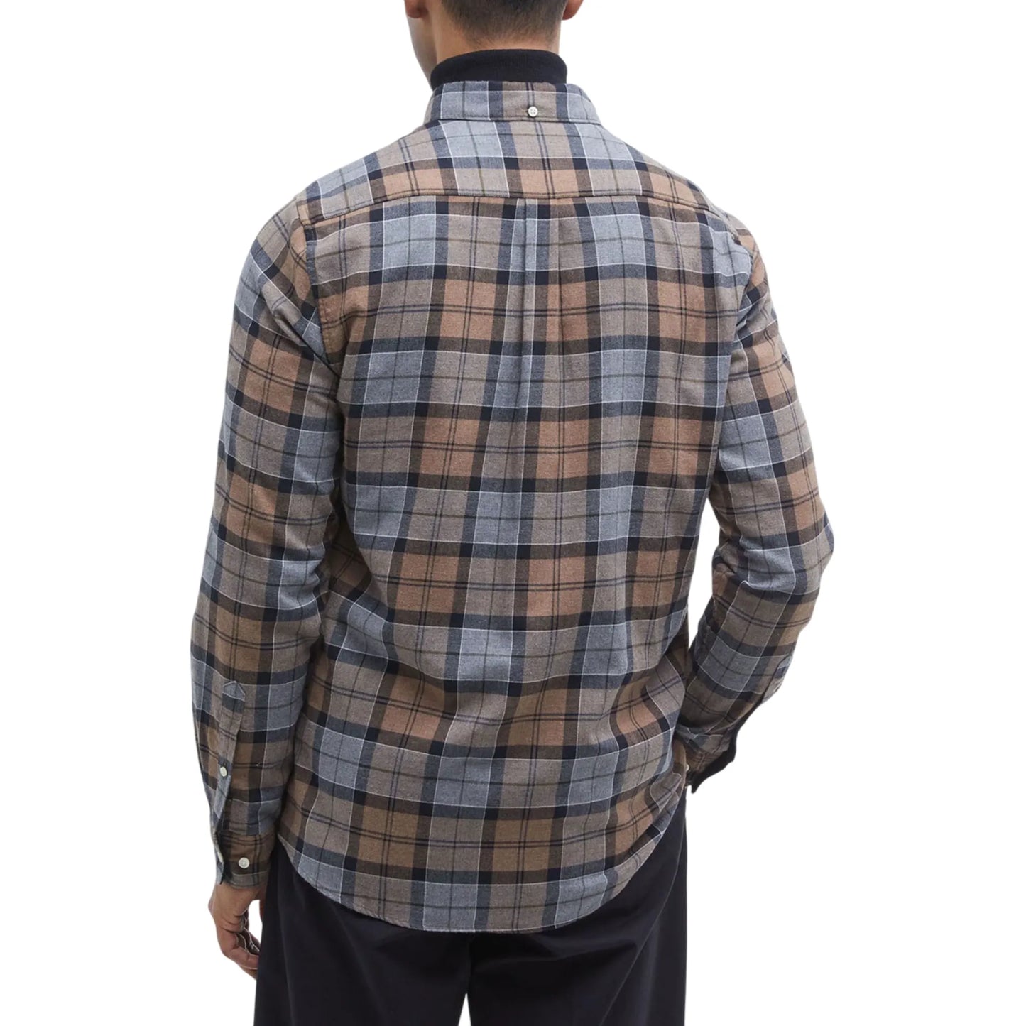 Plaid-Flannel-Button-Down-Shirt-Back-By-SKS-Wholesales