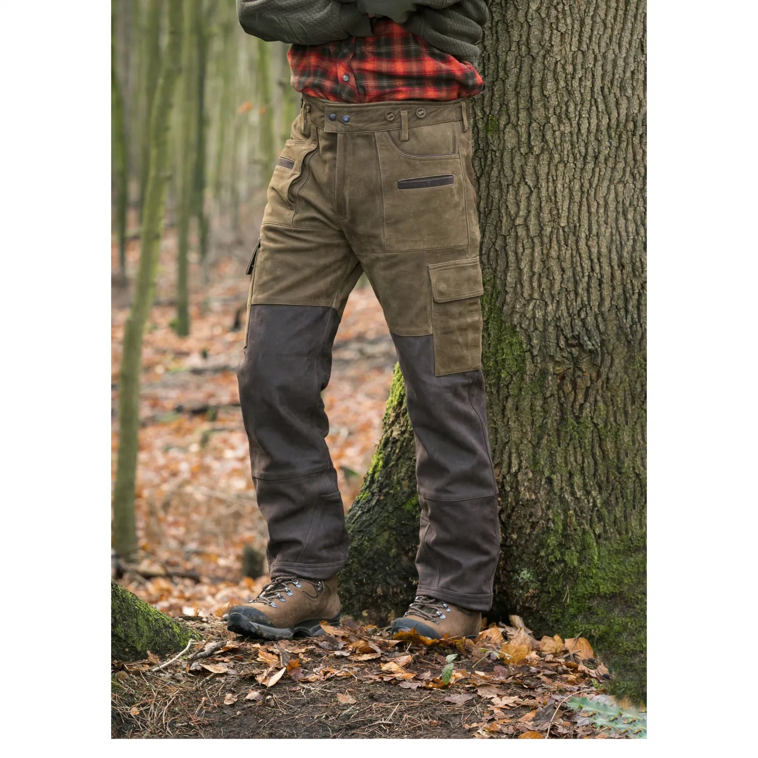 Prestige-mens-leather-trousers-Arne-model-front-pose-by-SKS-Wholesales