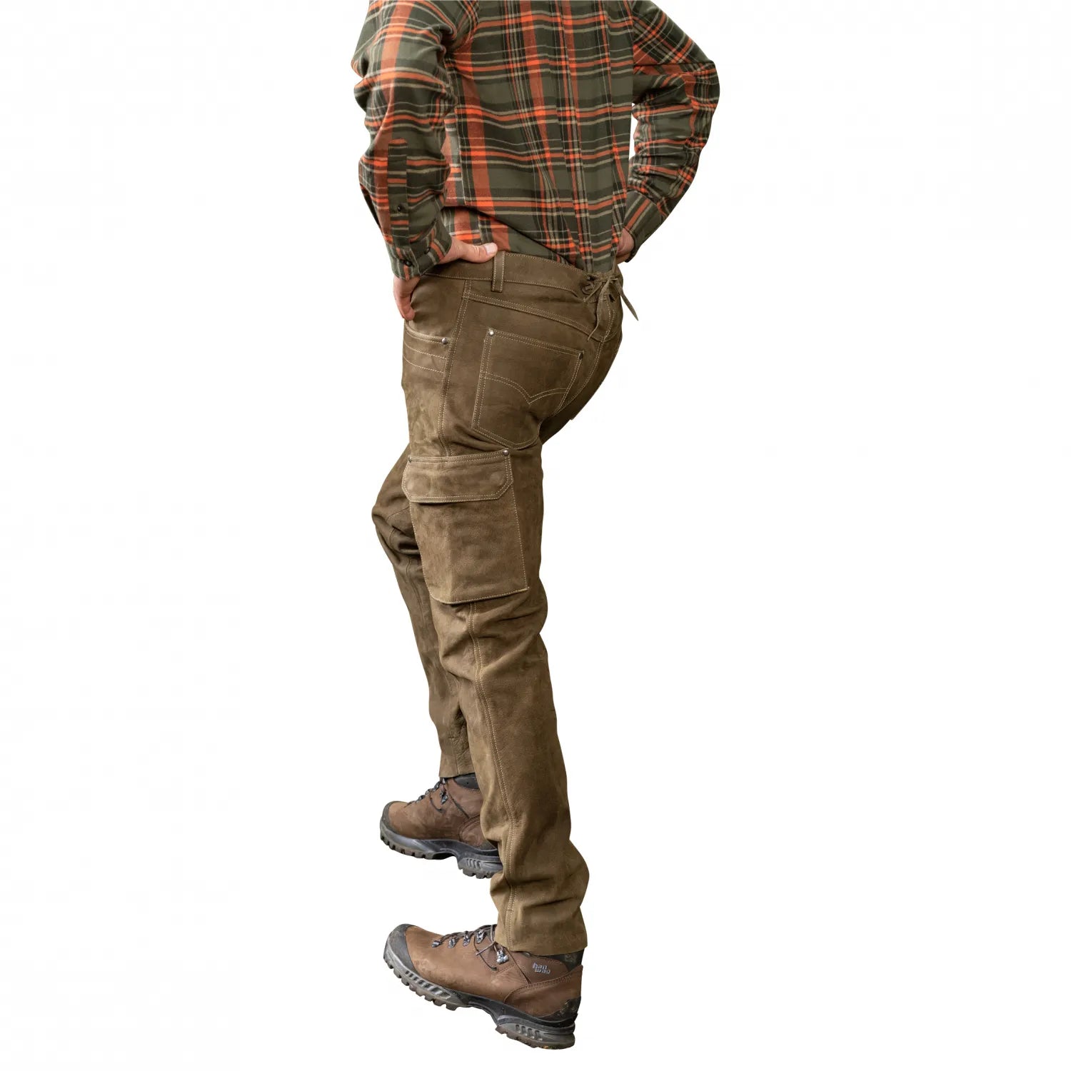 Prestige-mens-leather-trousers-Zermatt-back-left-pose-by-SKS-Wholesales