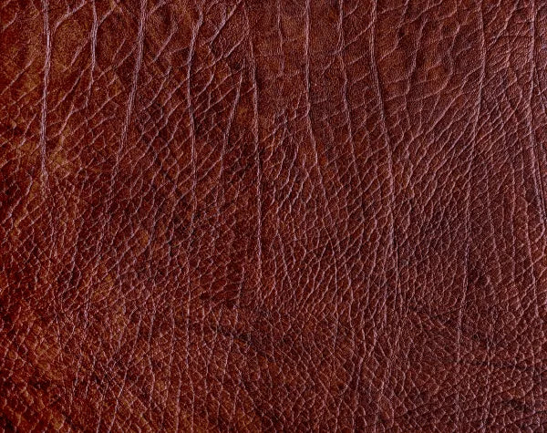 Close-up of brown leather texture
