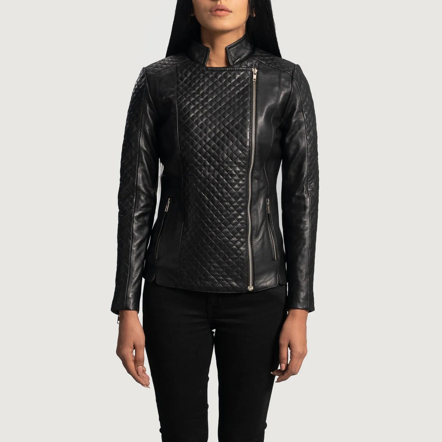 Quilted-Leather-Biker-Jacket-Front-By-SKS-Wholesales