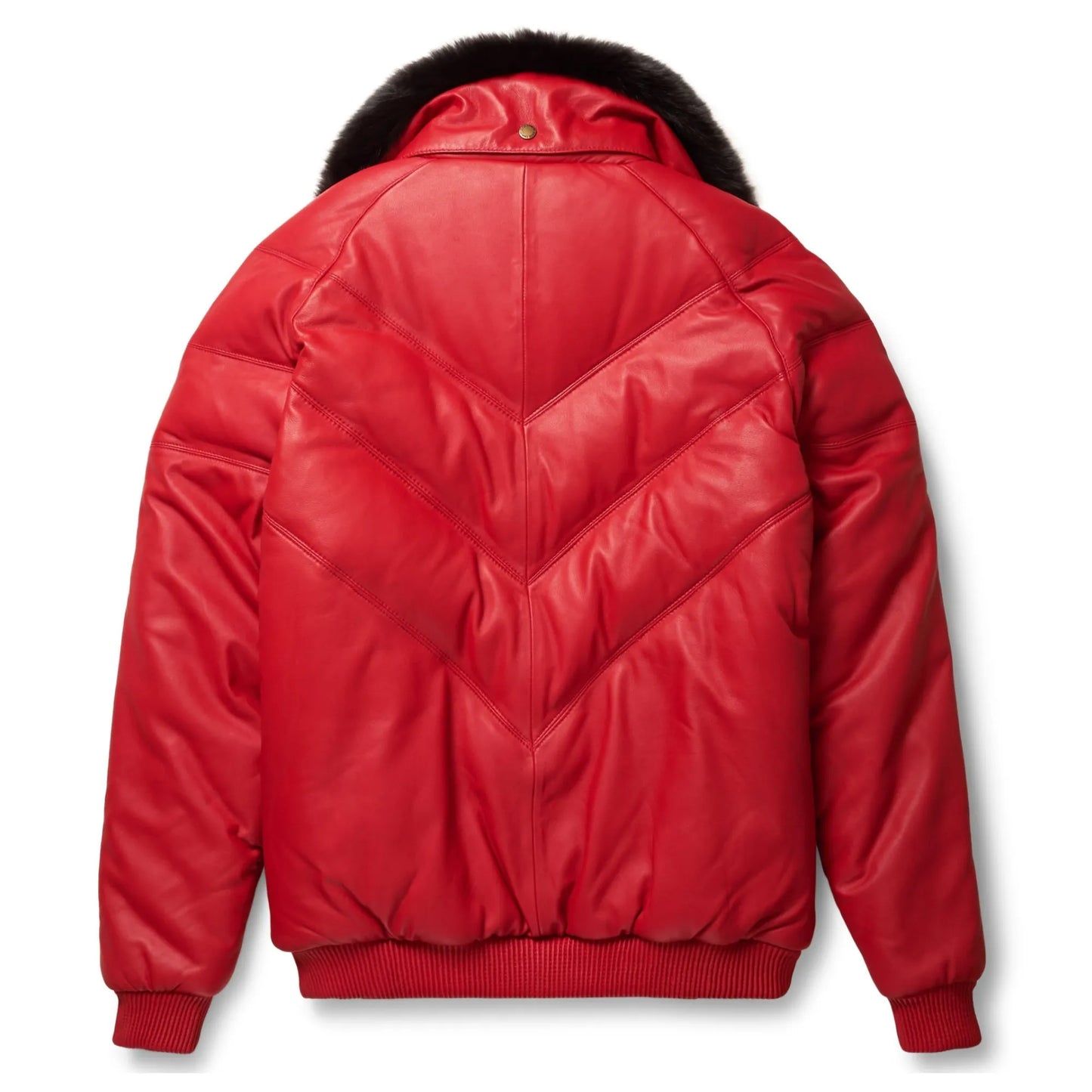 Red-Leather-V-Bomber-Jacket-Back-By-SKS-Wholesales