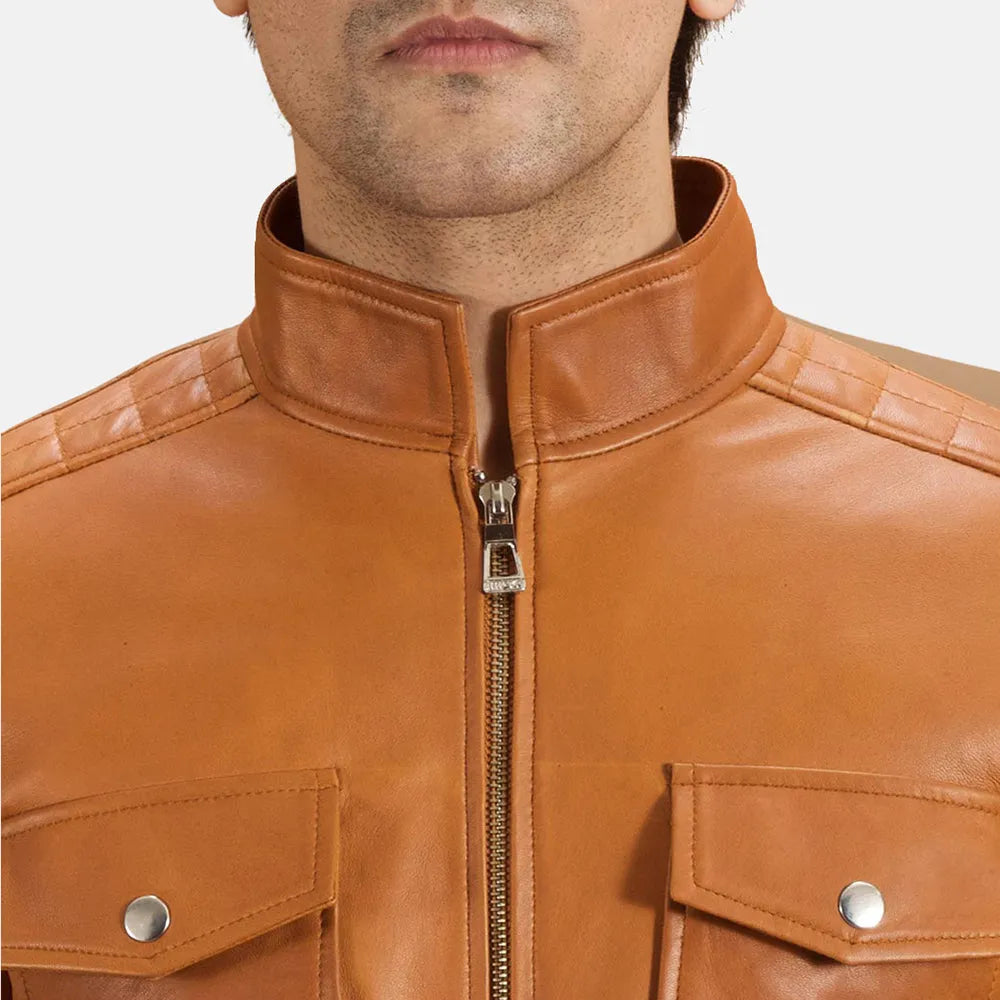 Tan-Leather-Biker-Jacket-By-SKS-Wholesales