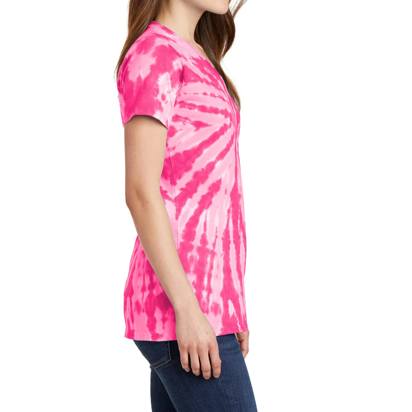 V-Neck-Tie-Dye-Tee-Shirts-By-SKS-Wholesales