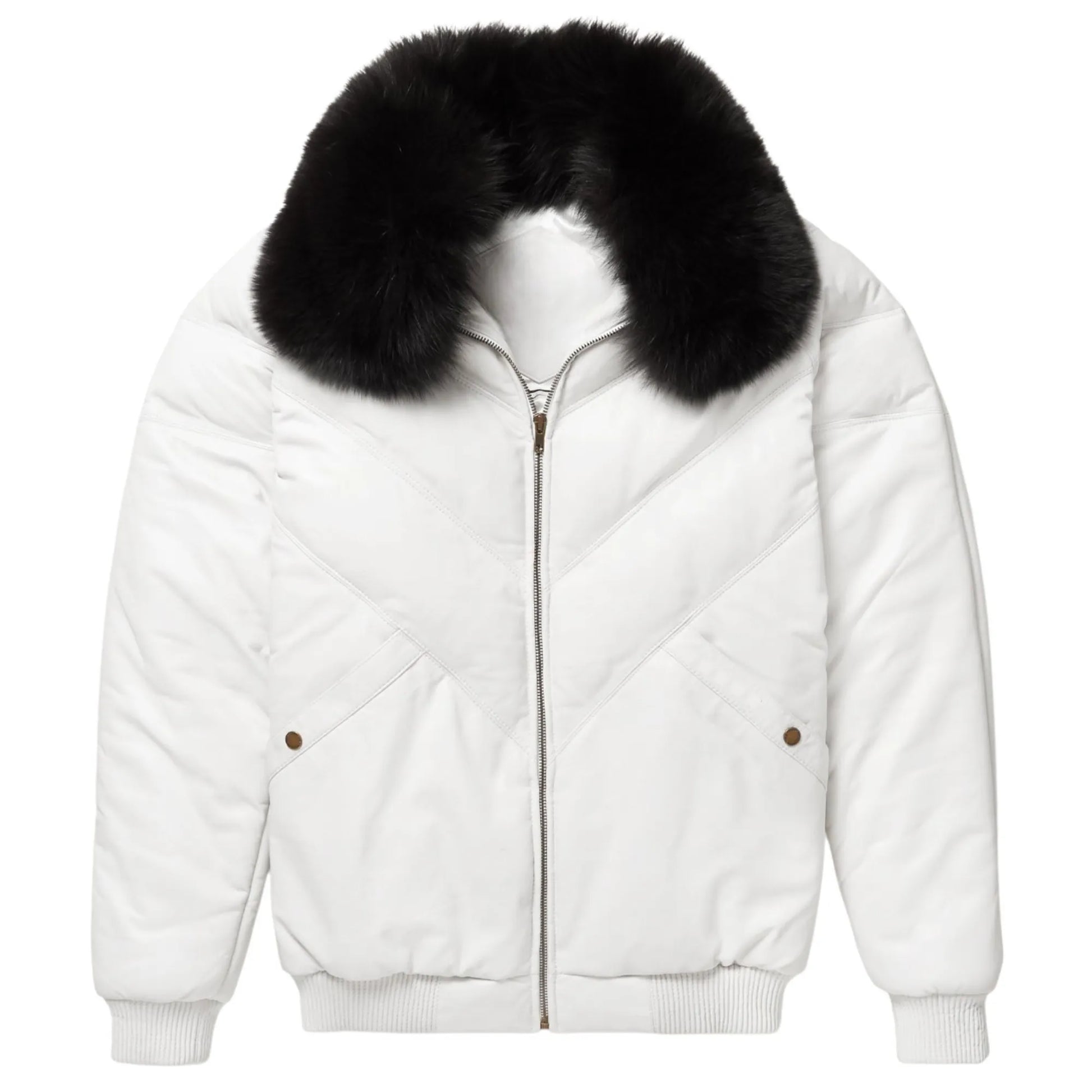 White-Leather-V-Bomber-Jacket-By-SKS-Wholesales