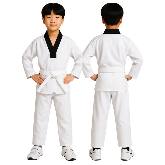 White-Taekwondo-Uniform-By-SKS-Wholesales