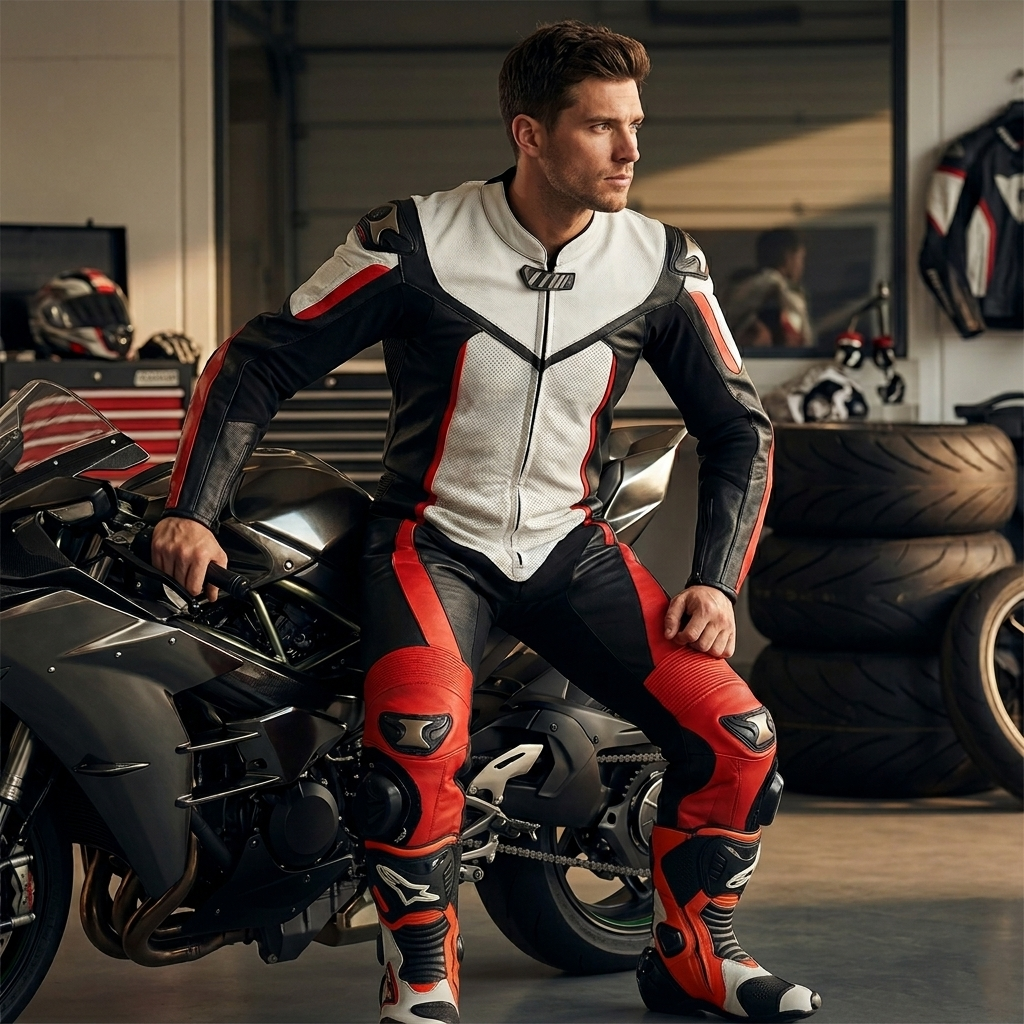 Wholesale One Piece Motorcycle Leather Suit