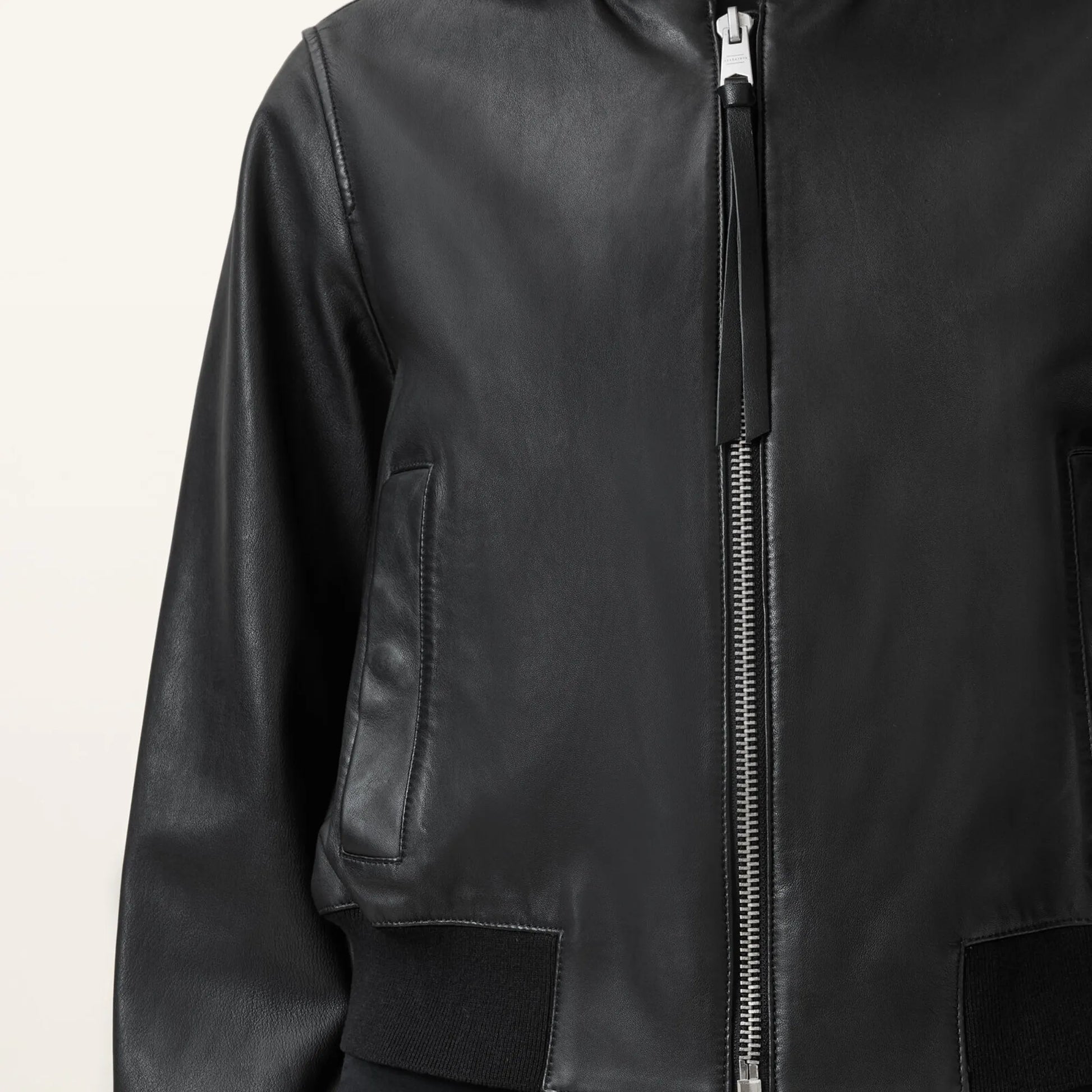 Womens-Black-Leather-Bomber-Jacket-By-SKS-Wholesales