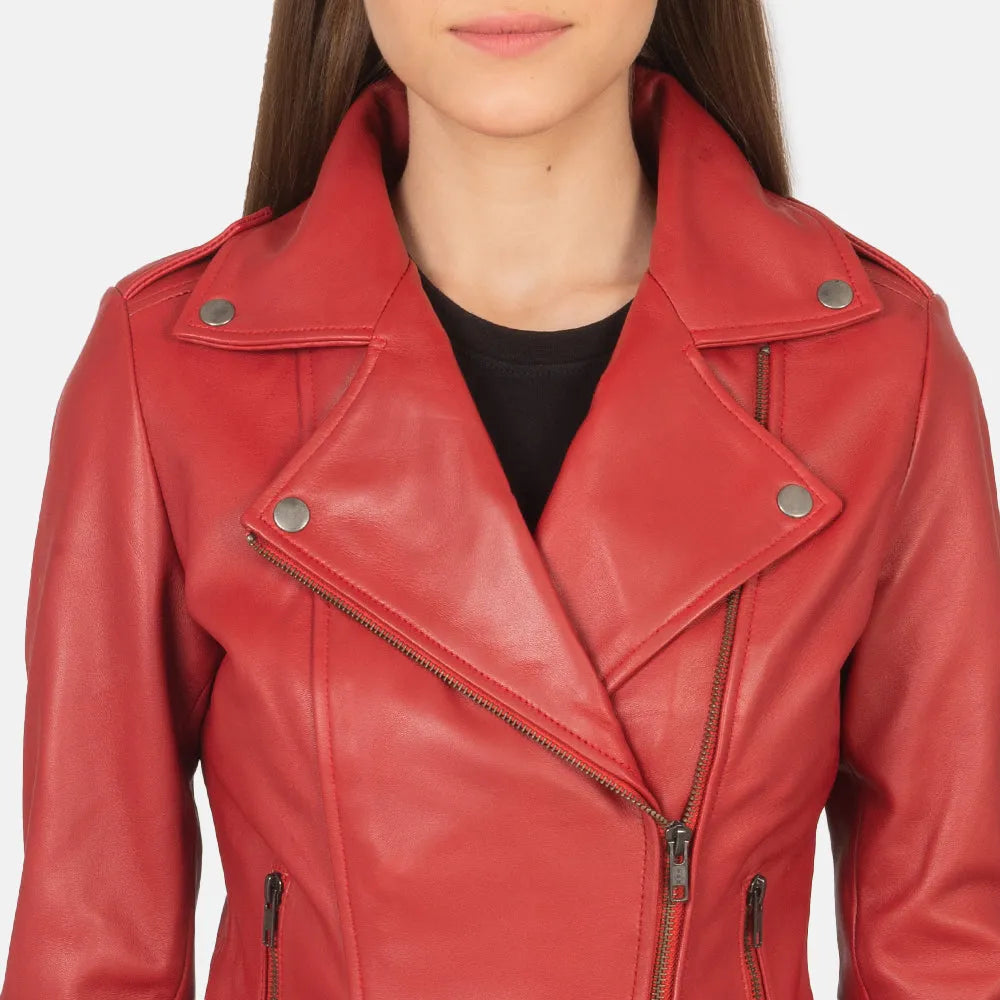 Womens-Red-Leather-Biker-Jacket-By-SKS-Wholesales