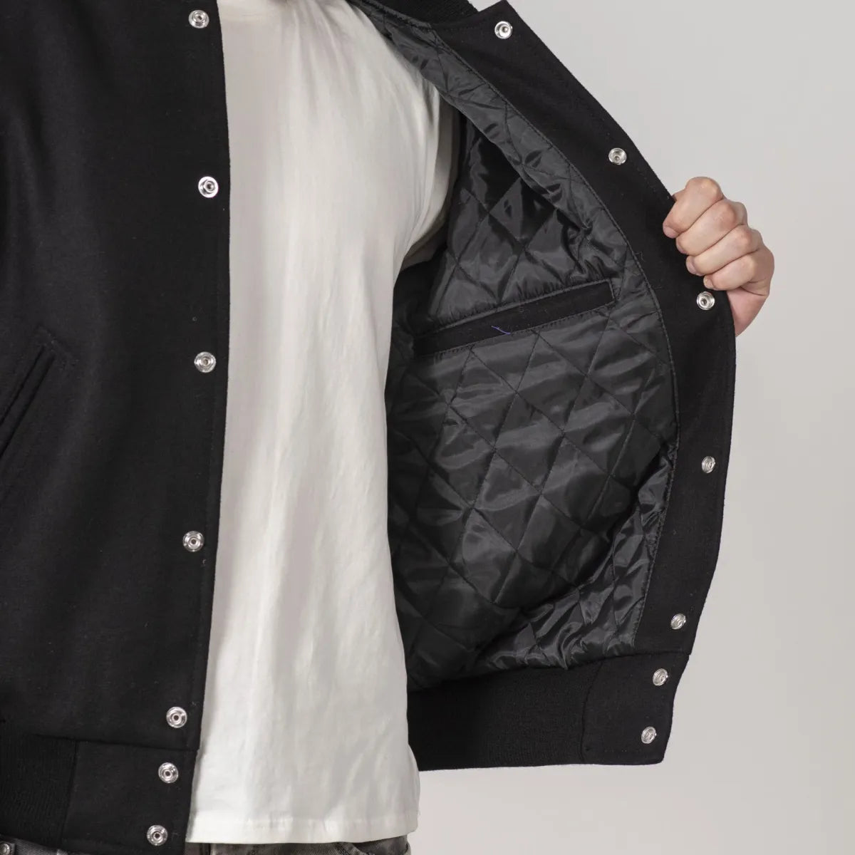 all-black-wool-varsity-jacket-inner-lining-by-SKS-Wholesales