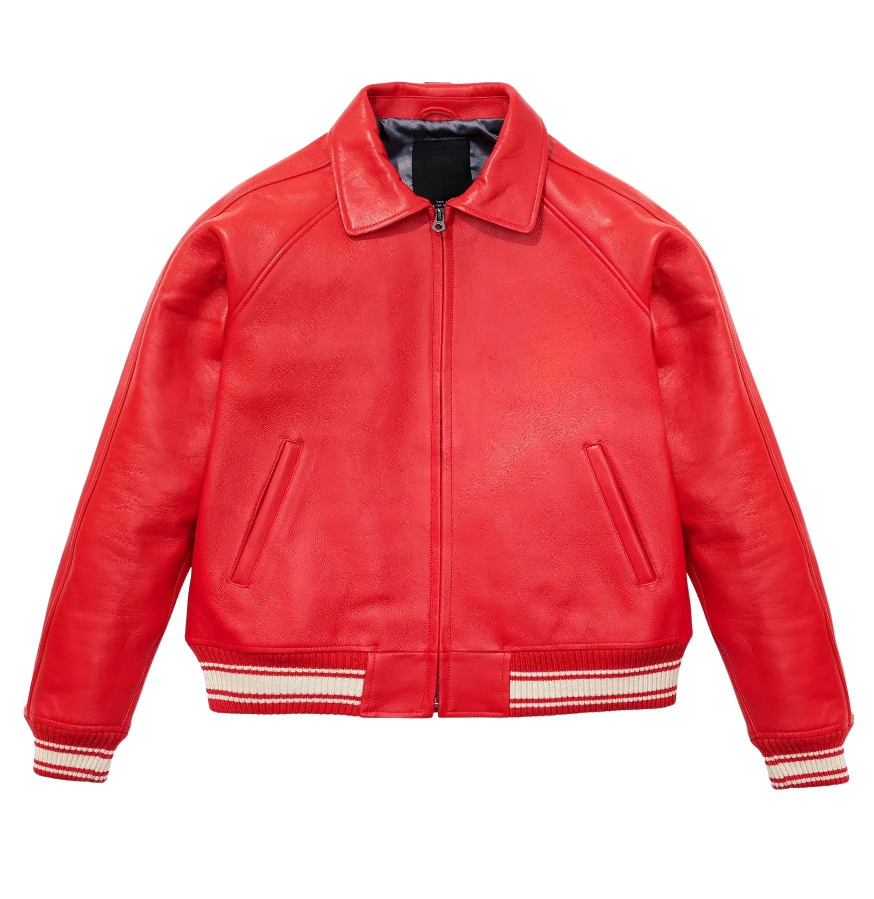 Wholesale Avirex Red Leather Jacket B SKS
