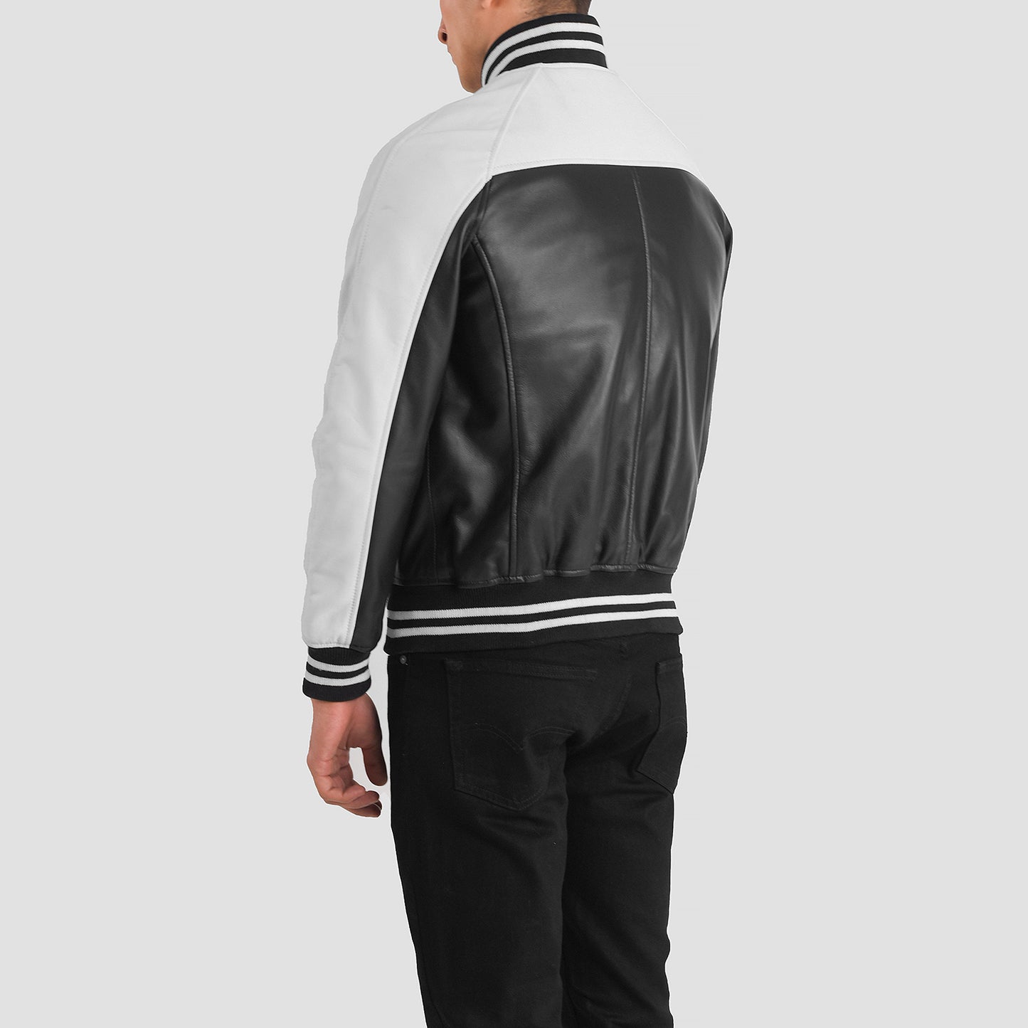 black-and-white-leather-varsity-jacket-back-by-SKS-Wholesales