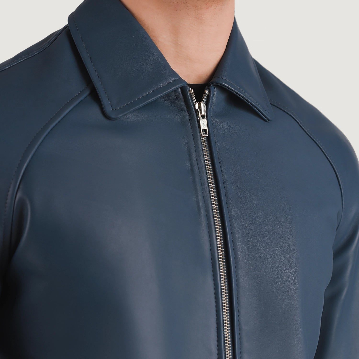 blue-leather-varsity-jacket-close-up-by-SKS-Wholesales