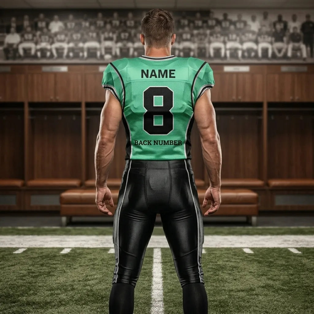 custom-aqua-and-black-football-uniform-by-sks-wholesales-Back