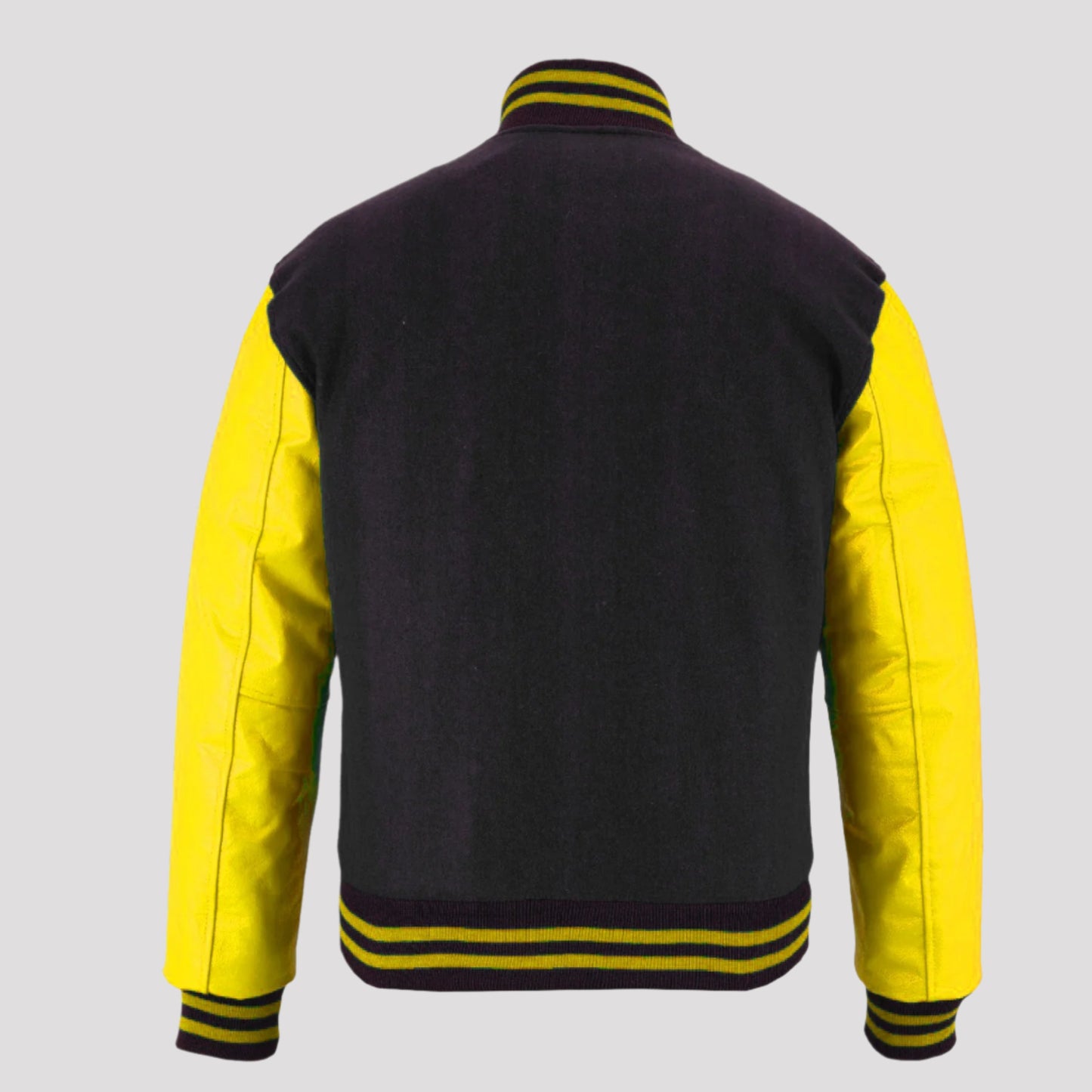 customizable-black-and-yellow-leather-varsity-jacket-back-by-SKS-Wholesales