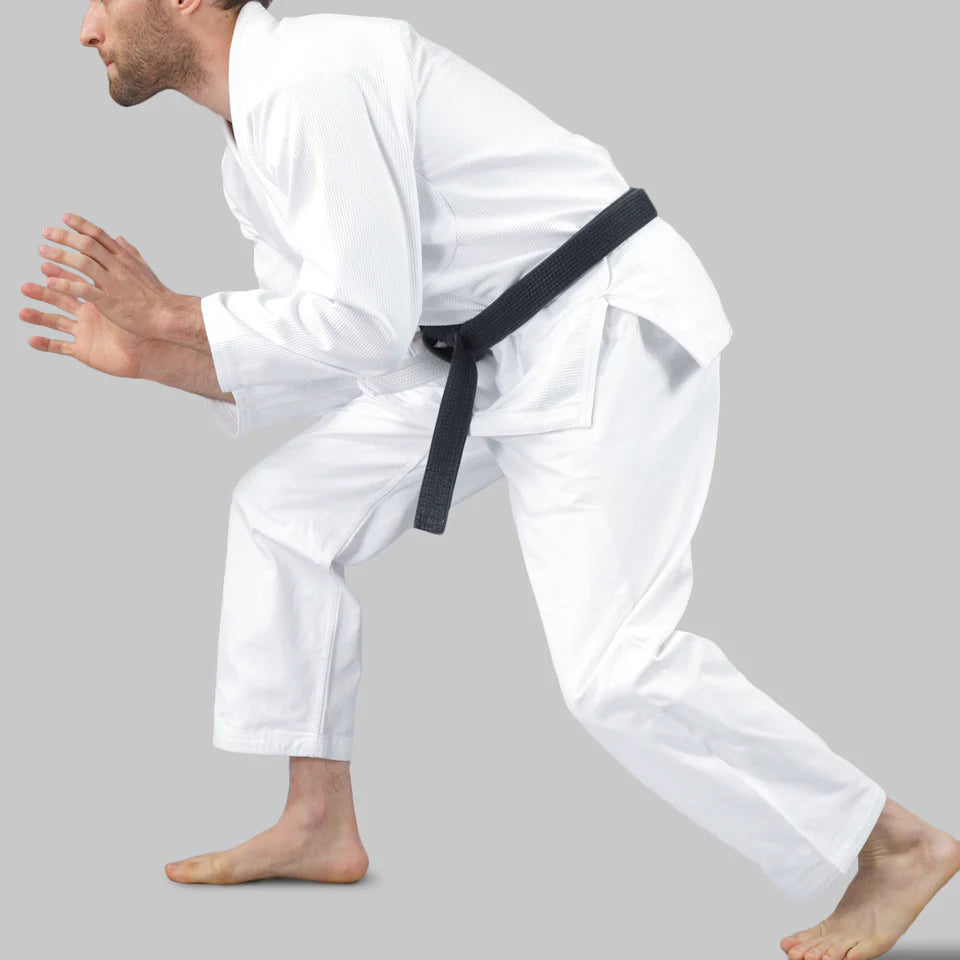 customizable-white-BJJ-GI-with-belt-by-SKS-WHOLESALES